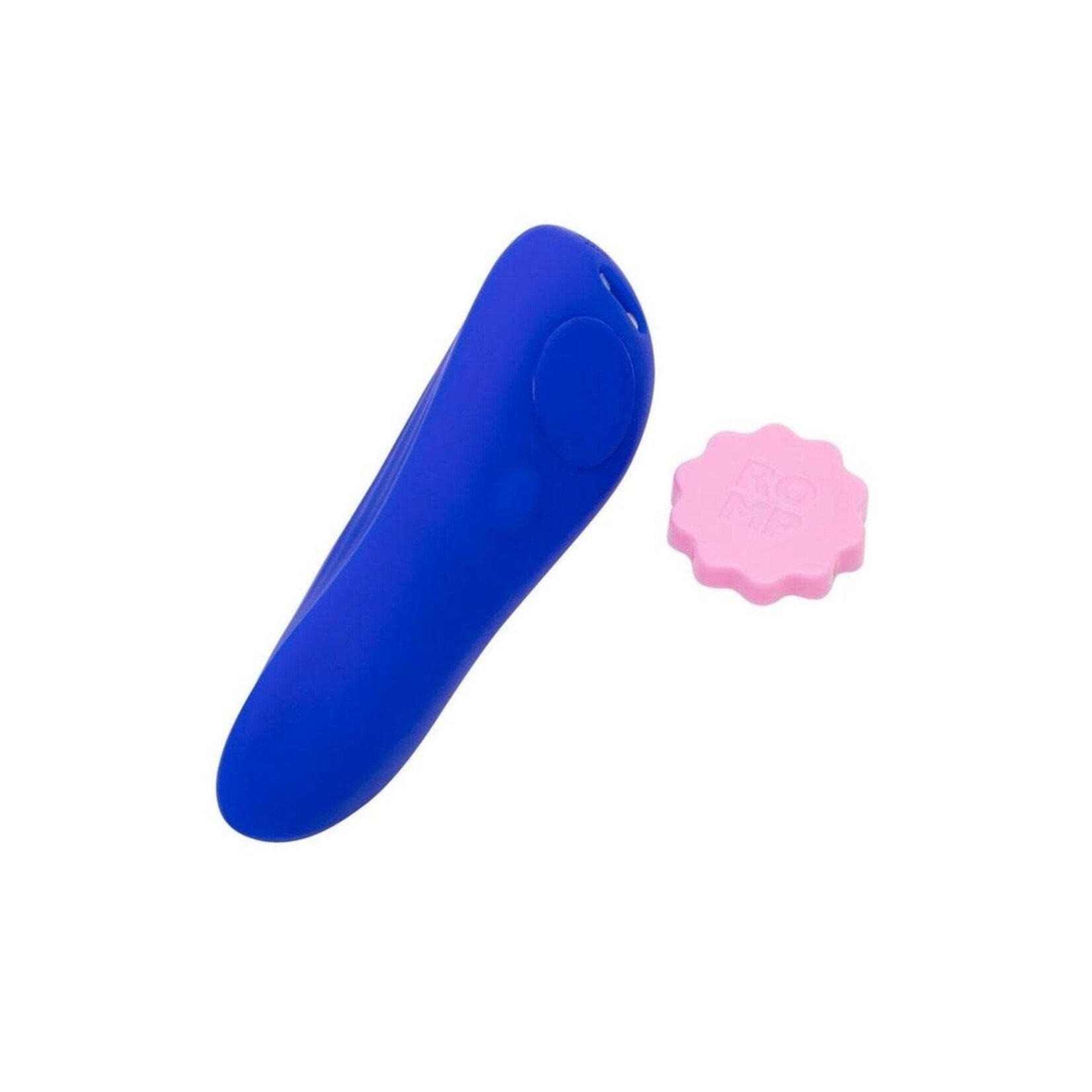 Romp Party Rechargeable Silicone Clitoral Vibrator with Remote - Blue/Pink