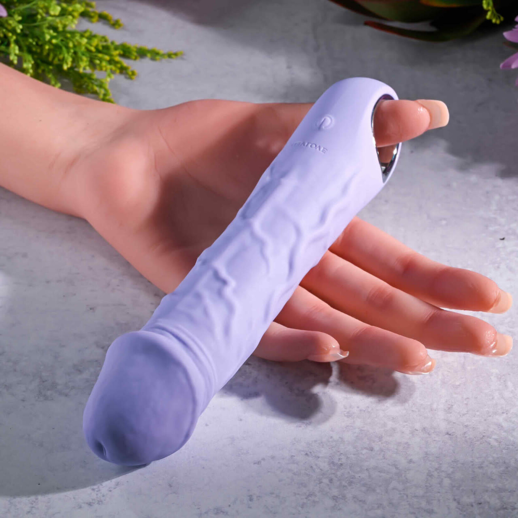 Purple Fantasy Rechargeable Silicone Vibrator - Purple