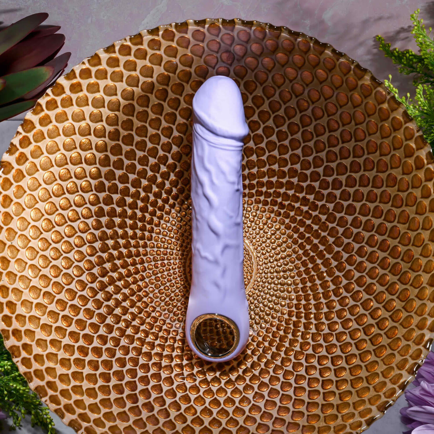 Purple Fantasy Rechargeable Silicone Vibrator - Purple
