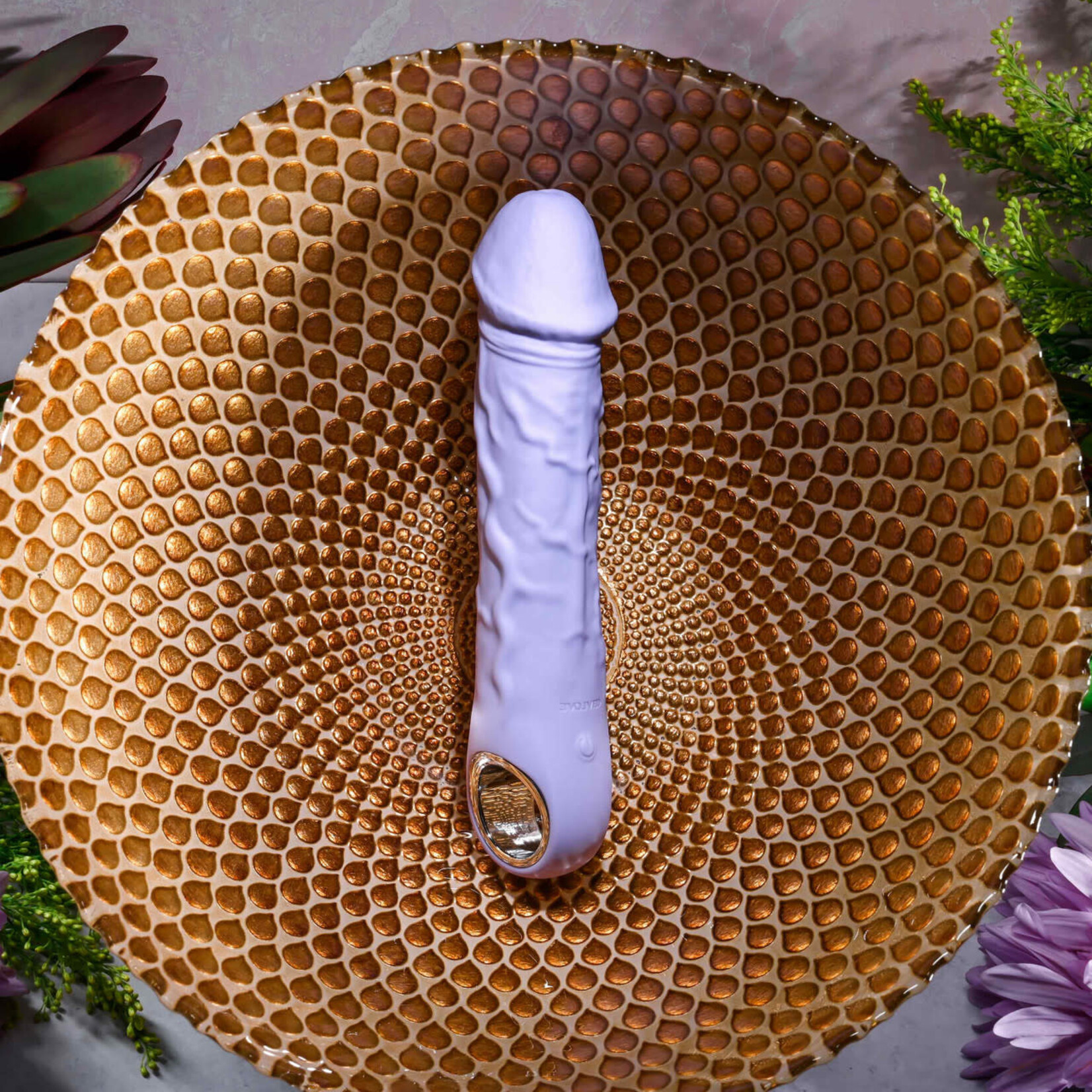 Purple Fantasy Rechargeable Silicone Vibrator - Purple