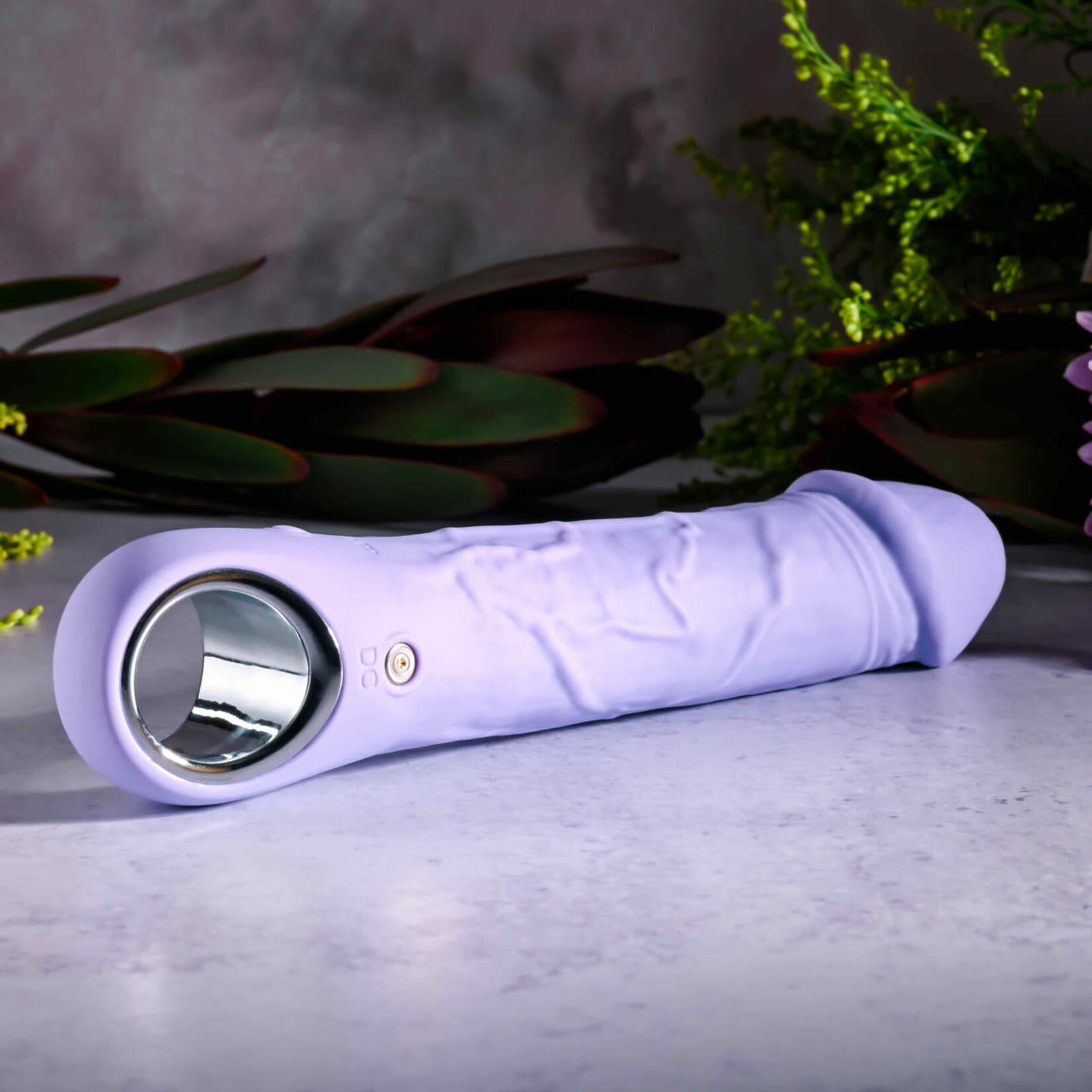 Purple Fantasy Rechargeable Silicone Vibrator - Purple