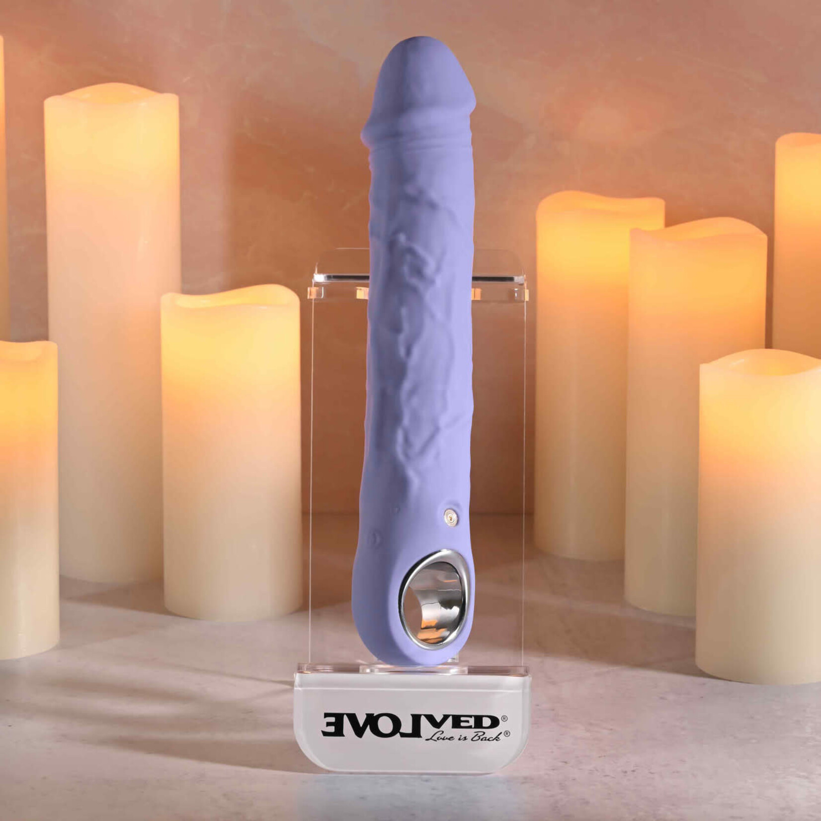 Large Purple Fantasy Rechargeable Silicone Vibrator