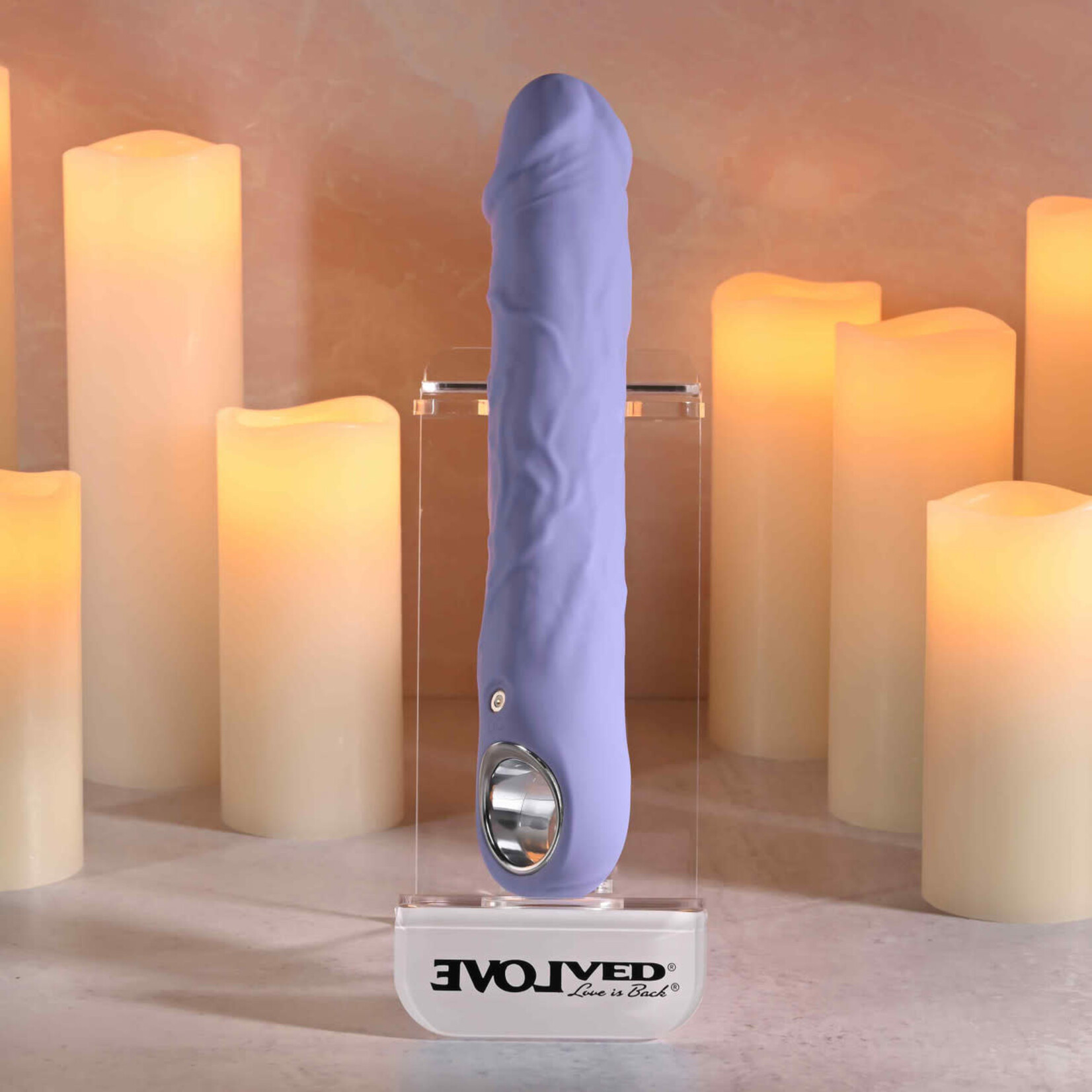 Large Purple Fantasy Rechargeable Silicone Vibrator