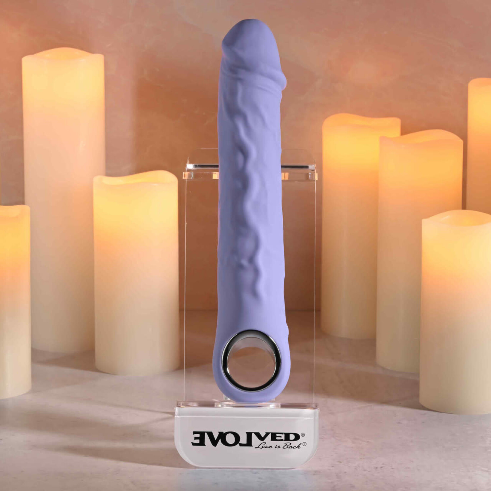 Large Purple Fantasy Rechargeable Silicone Vibrator