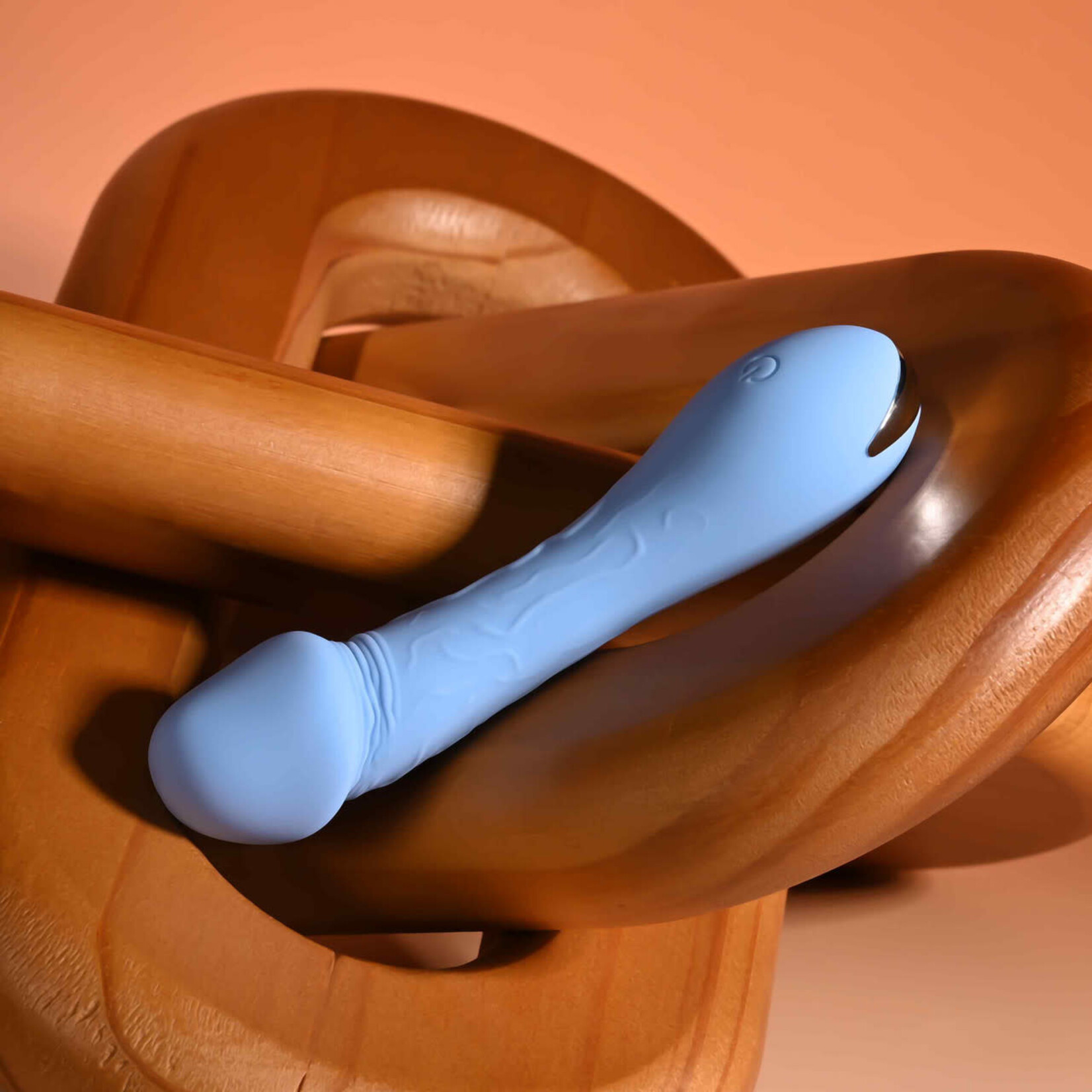 Selopa Dainty Dick Rechargeable Silicone Vibrating Dildo - Blue