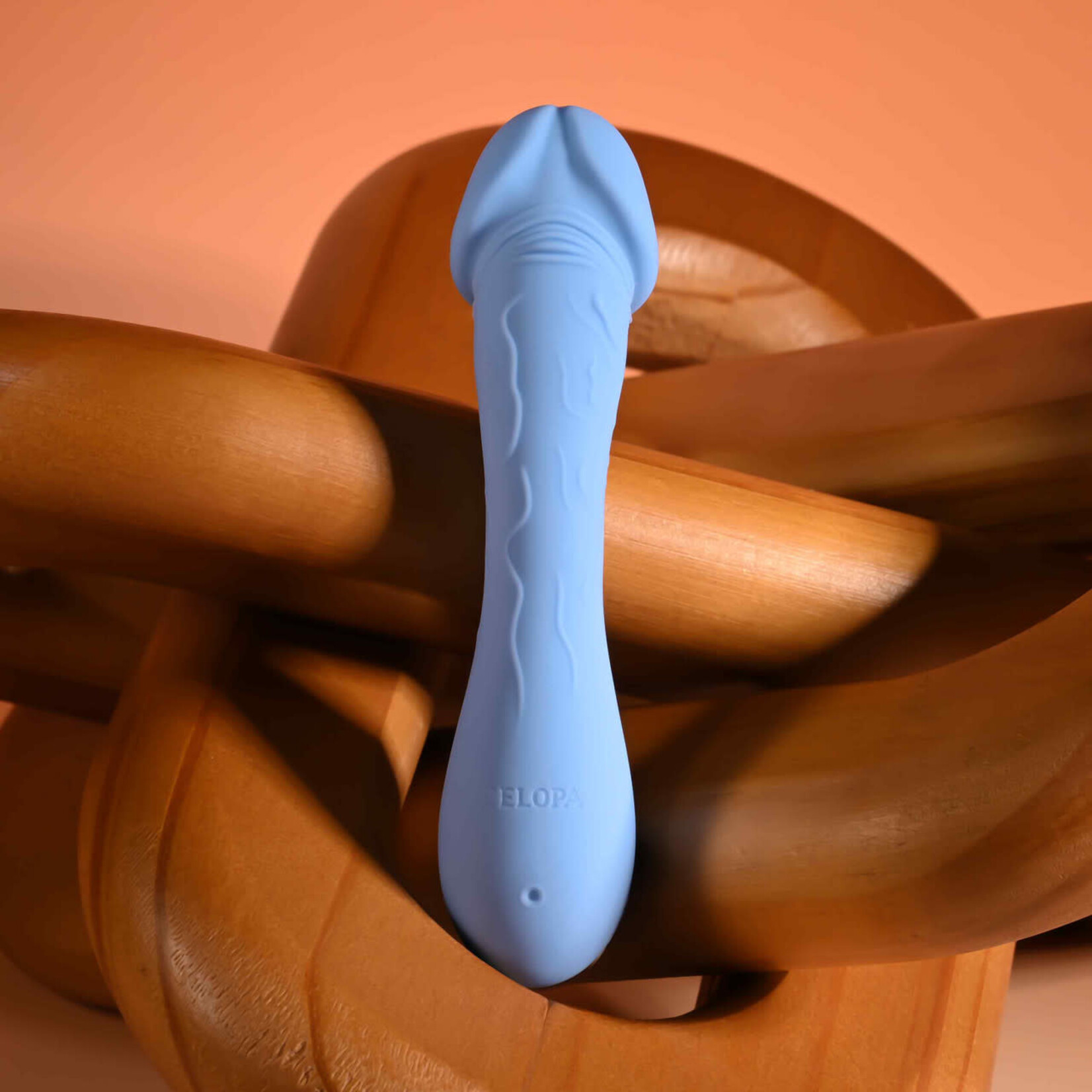 Selopa Dainty Dick Rechargeable Silicone Vibrating Dildo - Blue