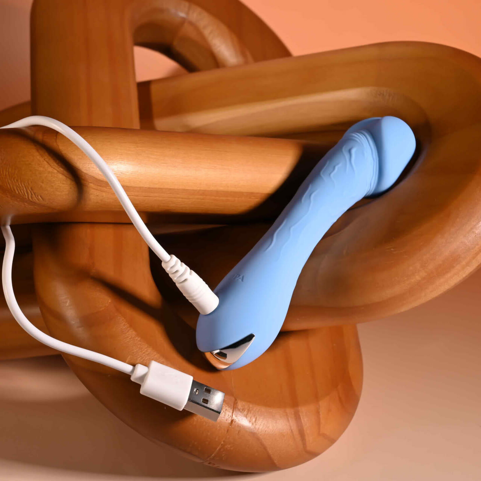 Selopa Dainty Dick Rechargeable Silicone Vibrating Dildo - Blue