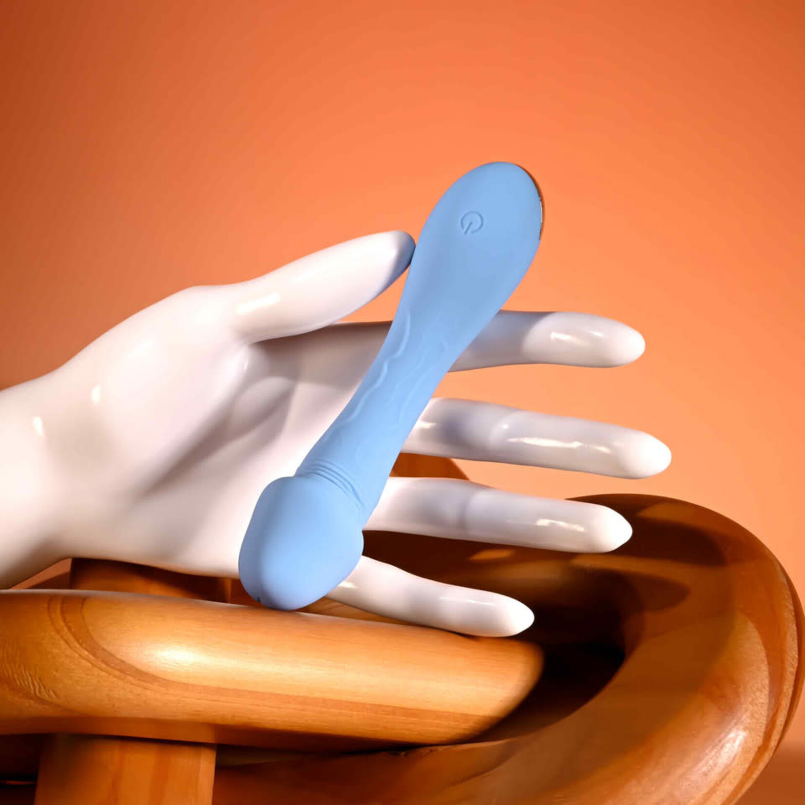 Selopa Dainty Dick Rechargeable Silicone Vibrating Dildo - Blue