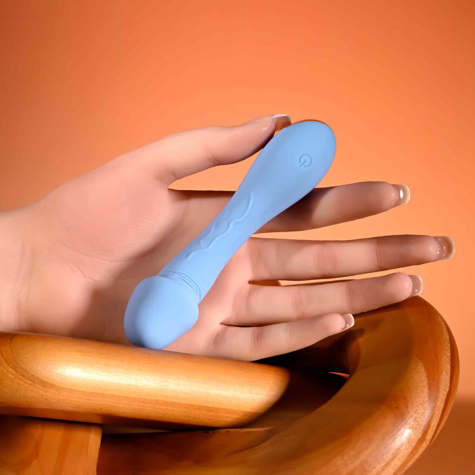 Selopa Dainty Dick Rechargeable Silicone Vibrating Dildo - Blue