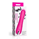 Bang! Thrusting Rechargeable Silicone Vibrator - Pink