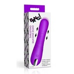 Bang! Thrusting Rechargeable Silicone Vibrator - Purple