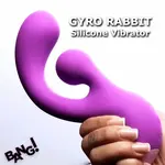 Bang! Gyro Rabbit Rechargeable Silicone Vibrator - Pink