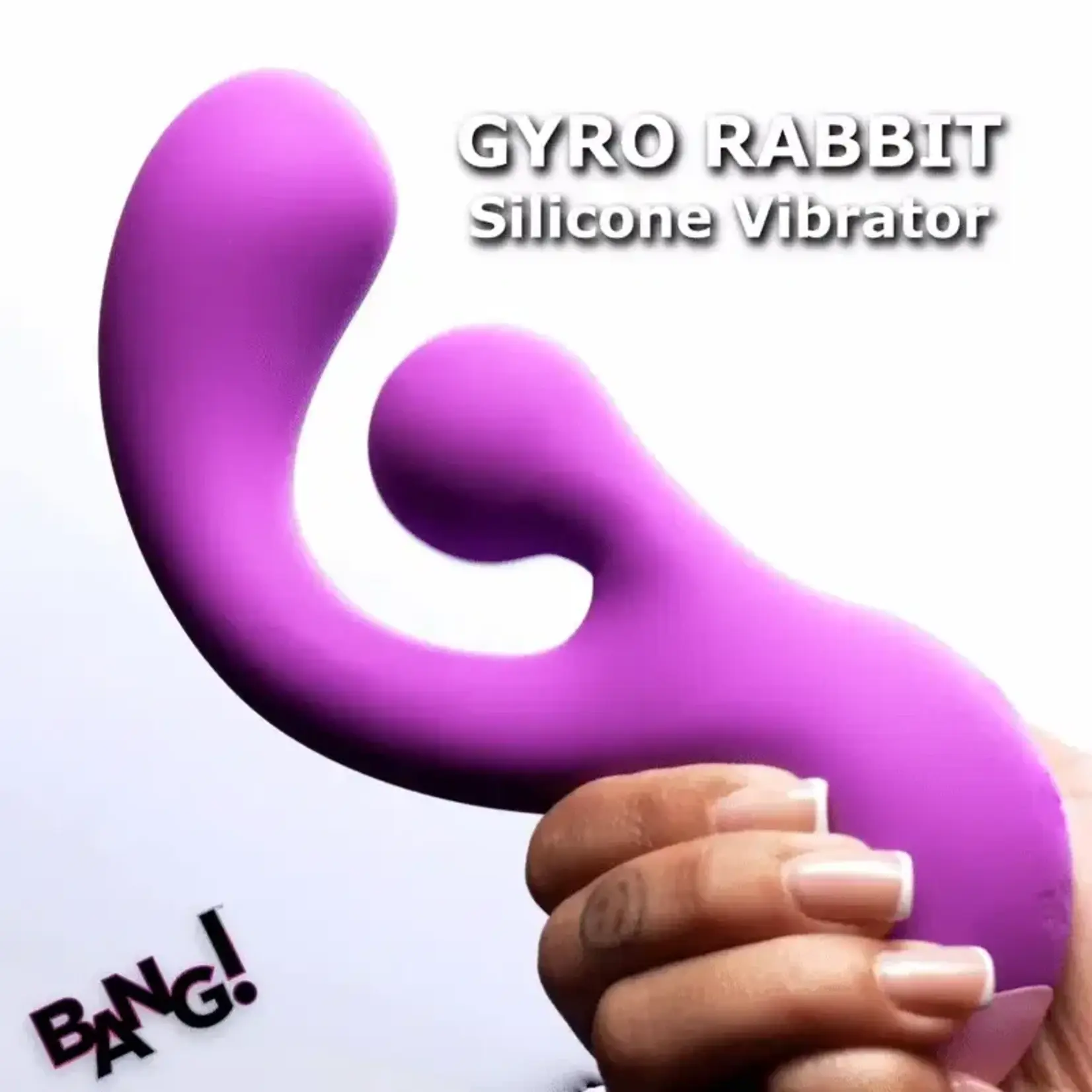Bang! Gyro Rabbit Rechargeable Silicone Vibrator - Purple
