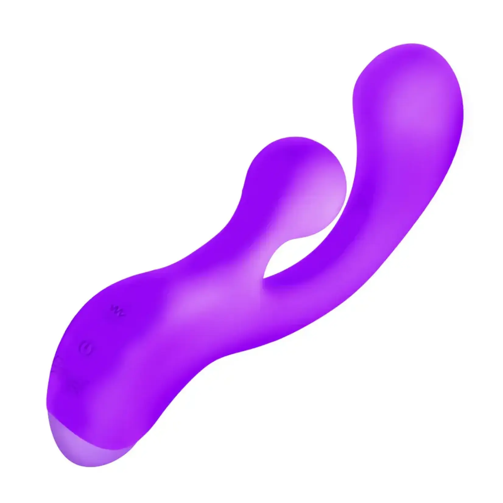 Bang! Gyro Rabbit Rechargeable Silicone Vibrator - Purple