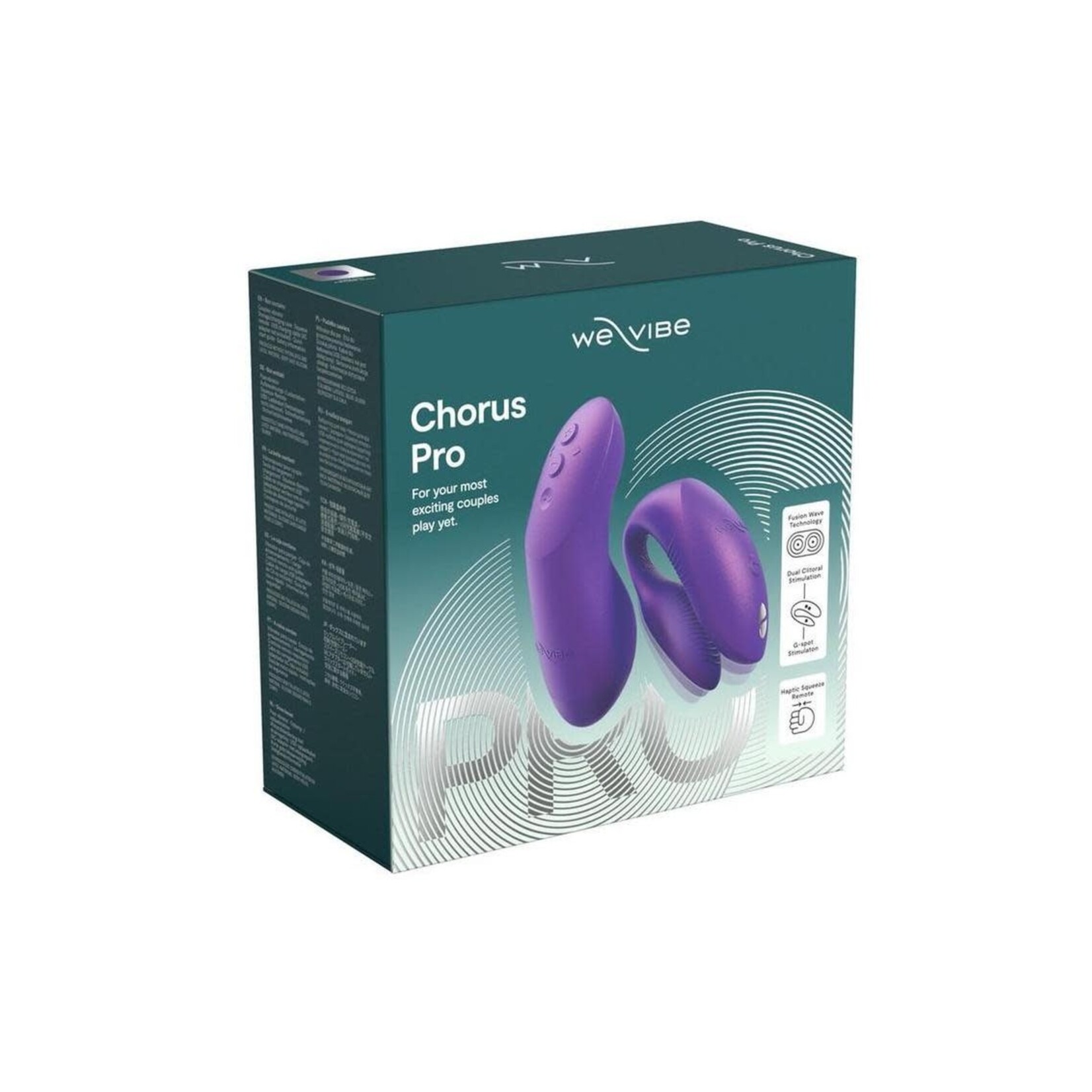 We-Vibe Chorus Rechargeable Silicone Couples Vibrator with Remote Control - Cosmic Purple