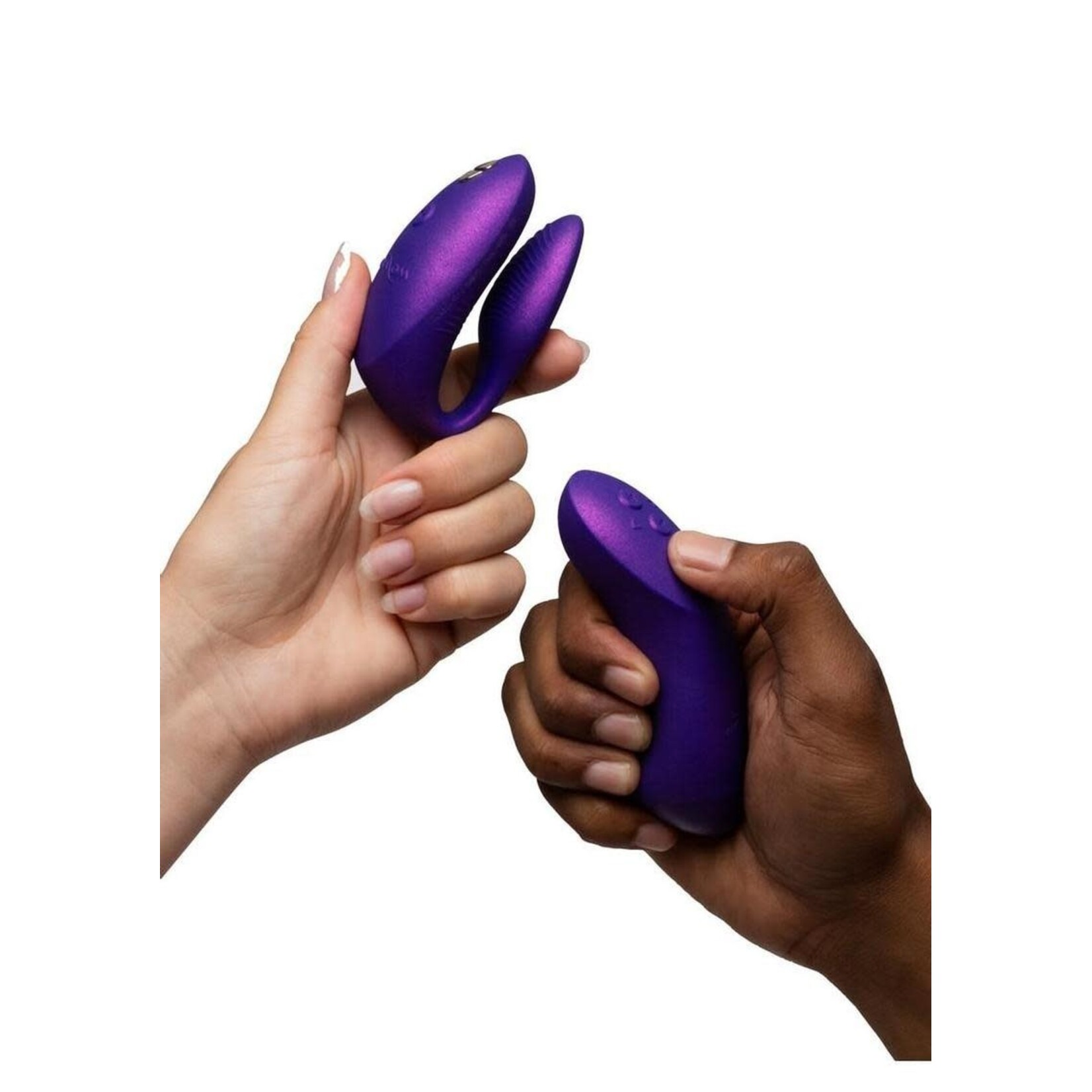 We-Vibe Chorus Rechargeable Silicone Couples Vibrator with Remote Control - Cosmic Purple
