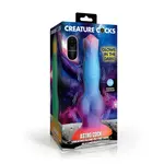 Creature Cocks Astro Cock Vibrating Glow-in-the-Dark Silicone Dildo - Multicolor