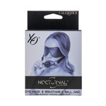 Nocturnal Collection Eye Mask & Breathable Ball Gag - Black