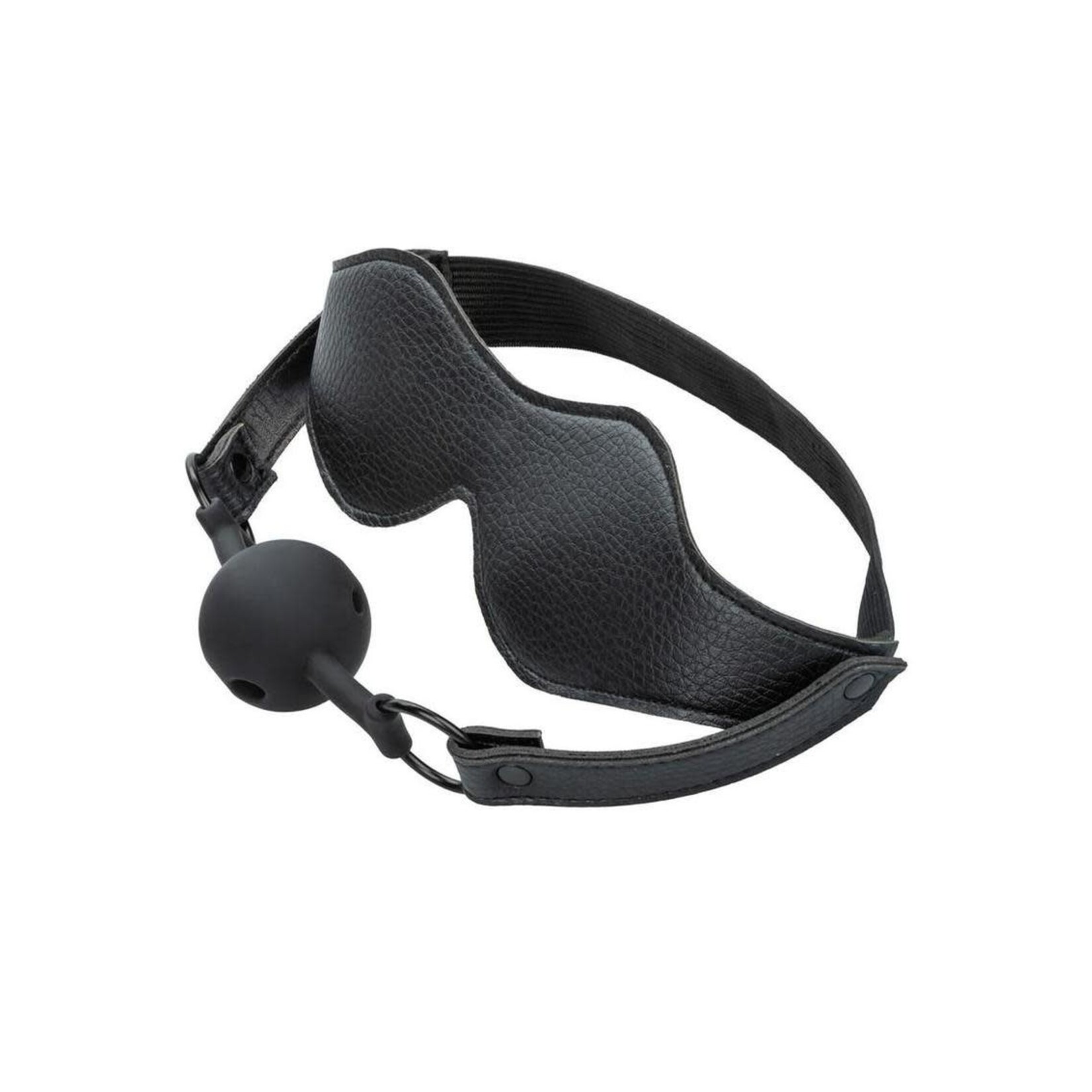Nocturnal Collection Eye Mask & Breathable Ball Gag - Black