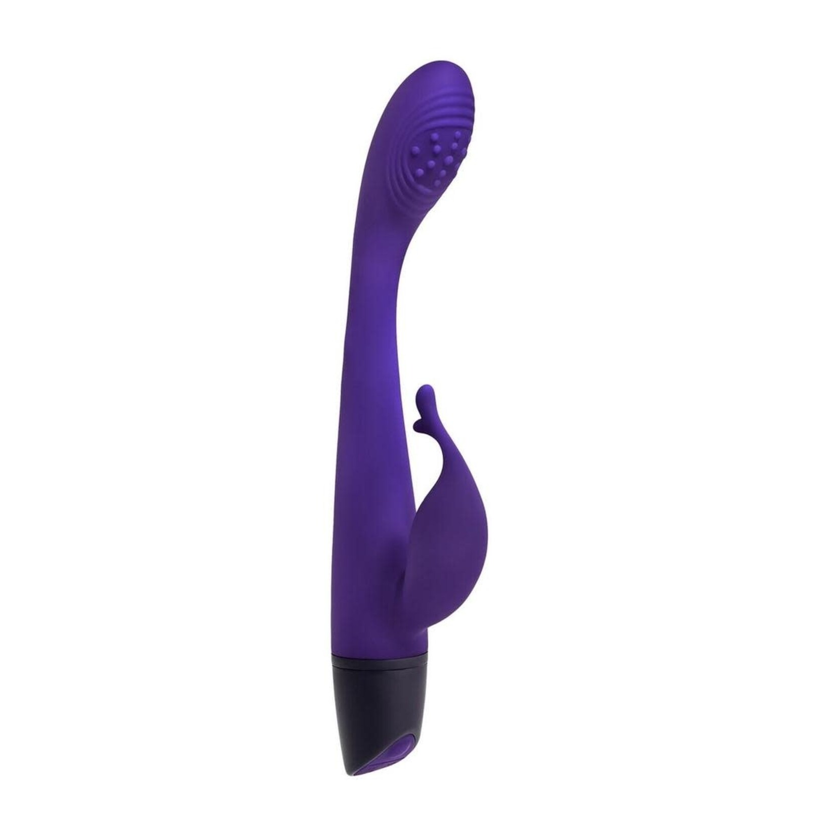Selopa Plum Passion Rechargeable Silicone Vibrator with Clitoral Stimulator - Purple