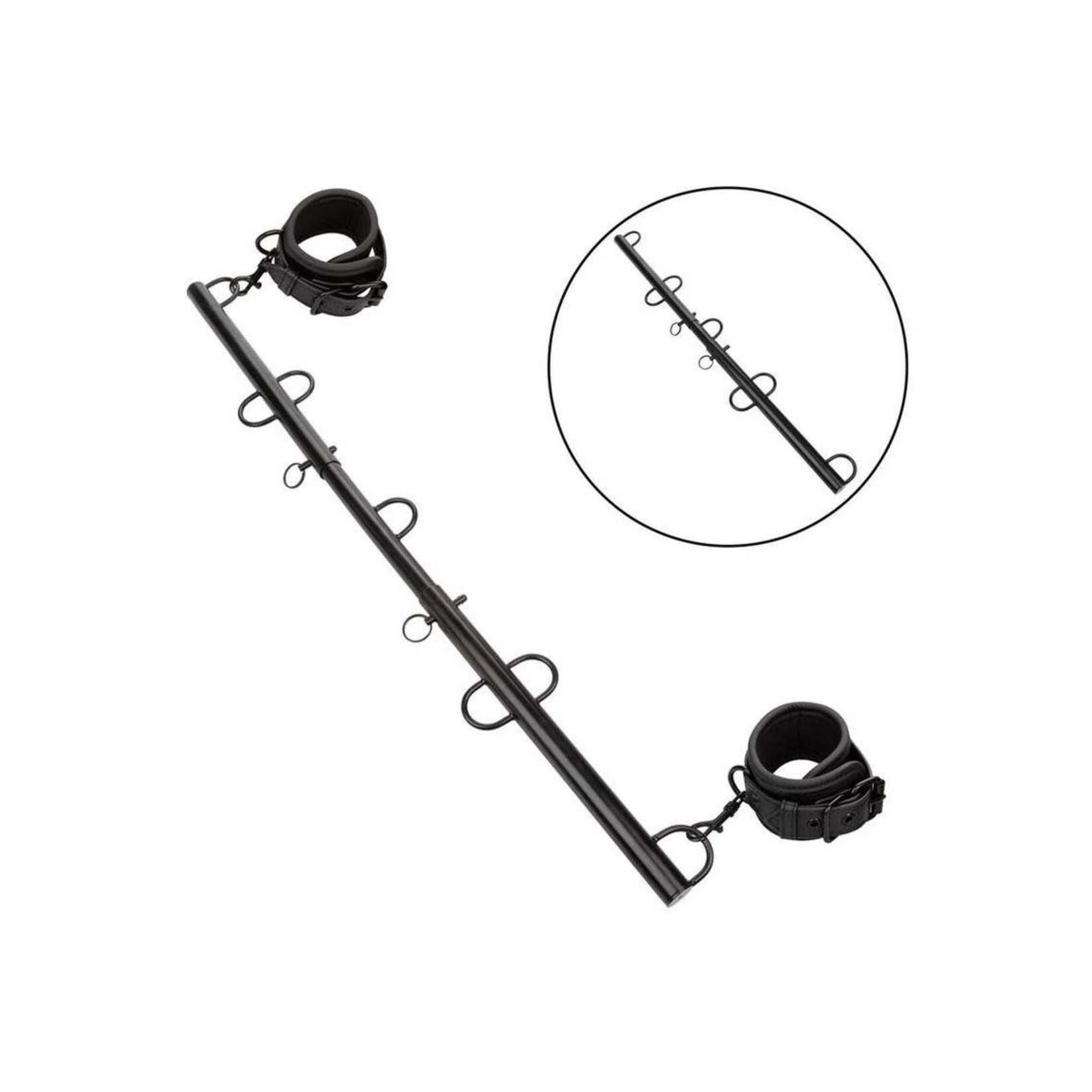Nocturnal Collection Spreader Bar with Cuffs - Black