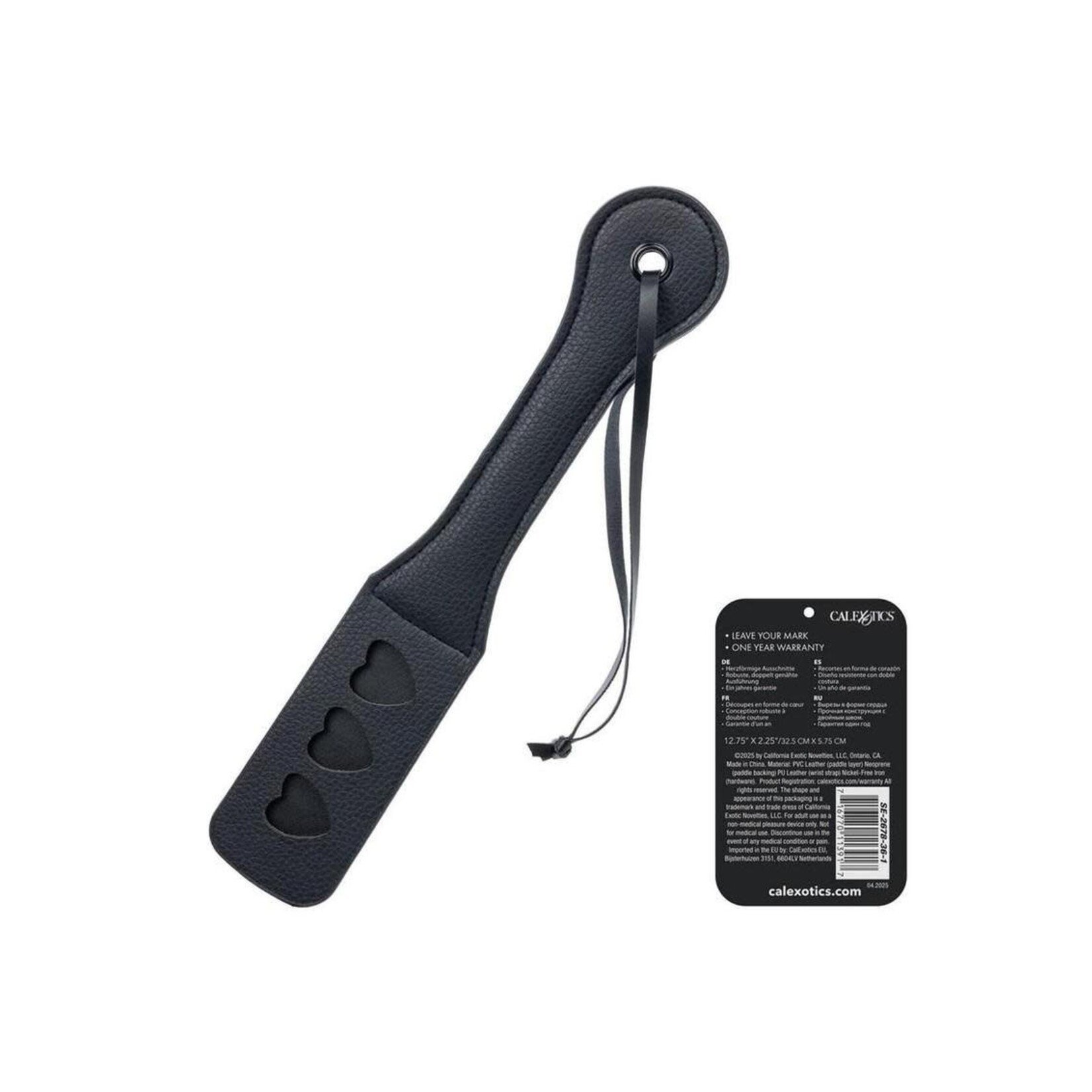 Nocturnal Collection Heart Throb Paddle - Black