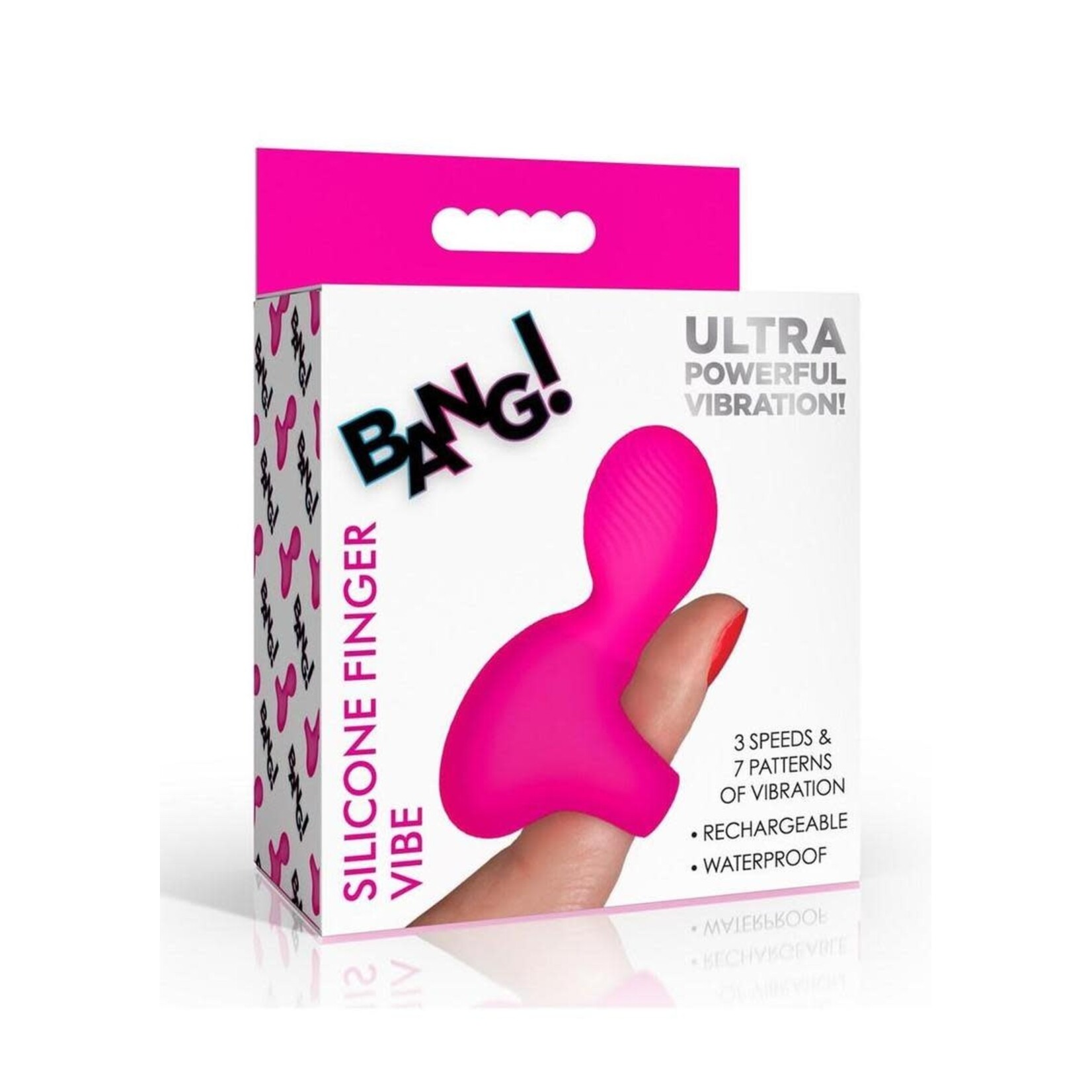 Bang! Silicone Rechargeable Finger Vibe - Pink