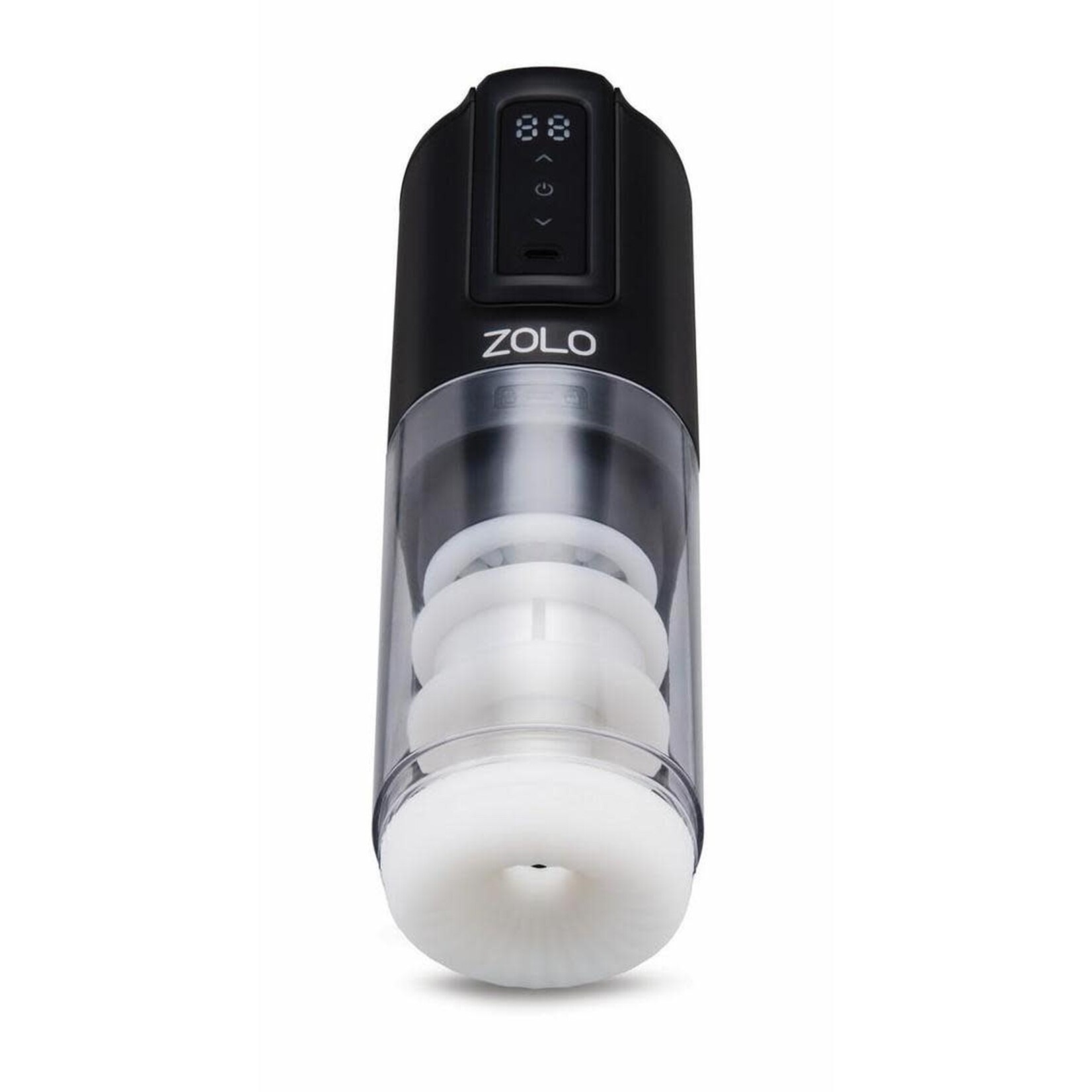 Zolo Hawk Tuah Ultimate BJ Thrusting Rechargeable Masturbator - Black/Clear