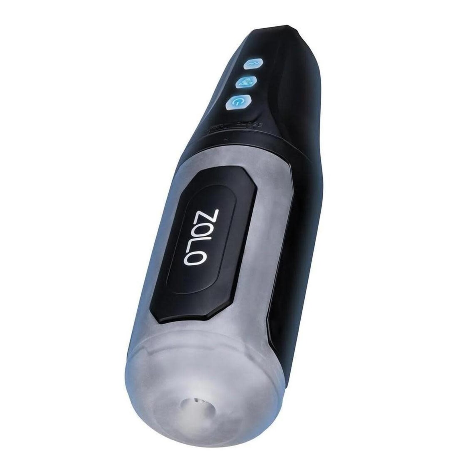 Zolo Suck And Squeeze Rechargeable Stroker - Black/Frost