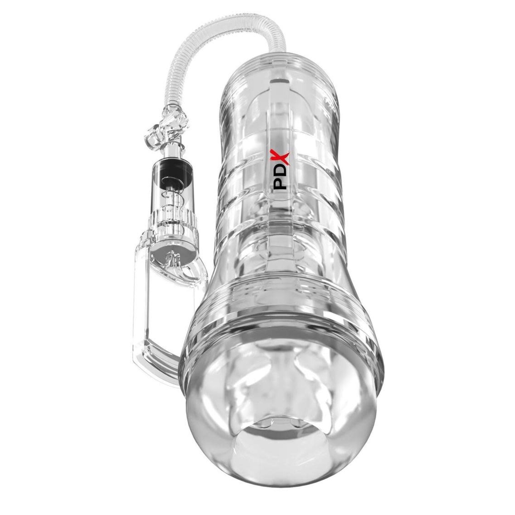 PDX Elite ViewTube Vac XXL Pump See-Thru EZ-Grip Pump Stroker - General Orifice - Clear