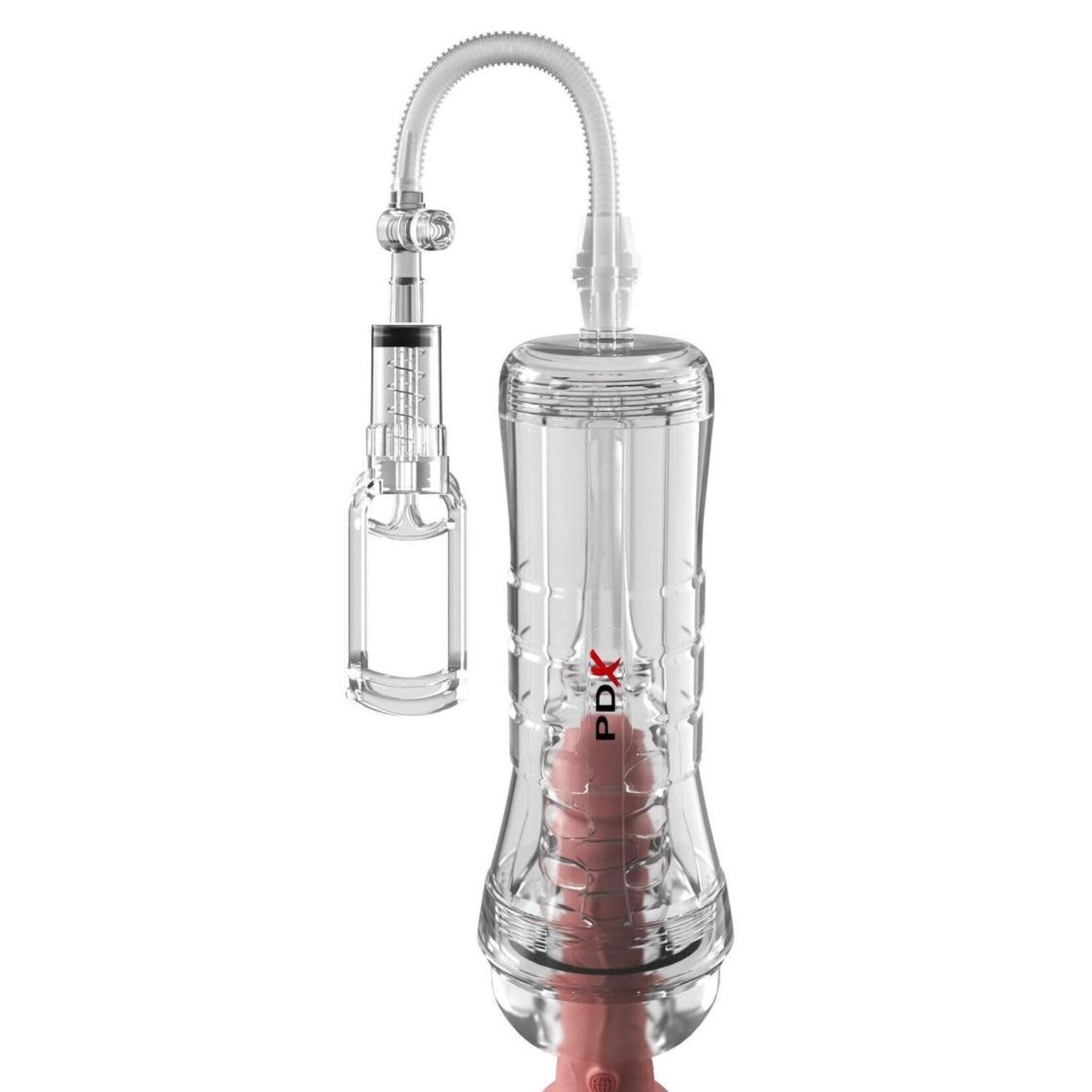 PDX Elite ViewTube Vac XXL Pump See-Thru EZ-Grip Pump Stroker - General Orifice - Clear