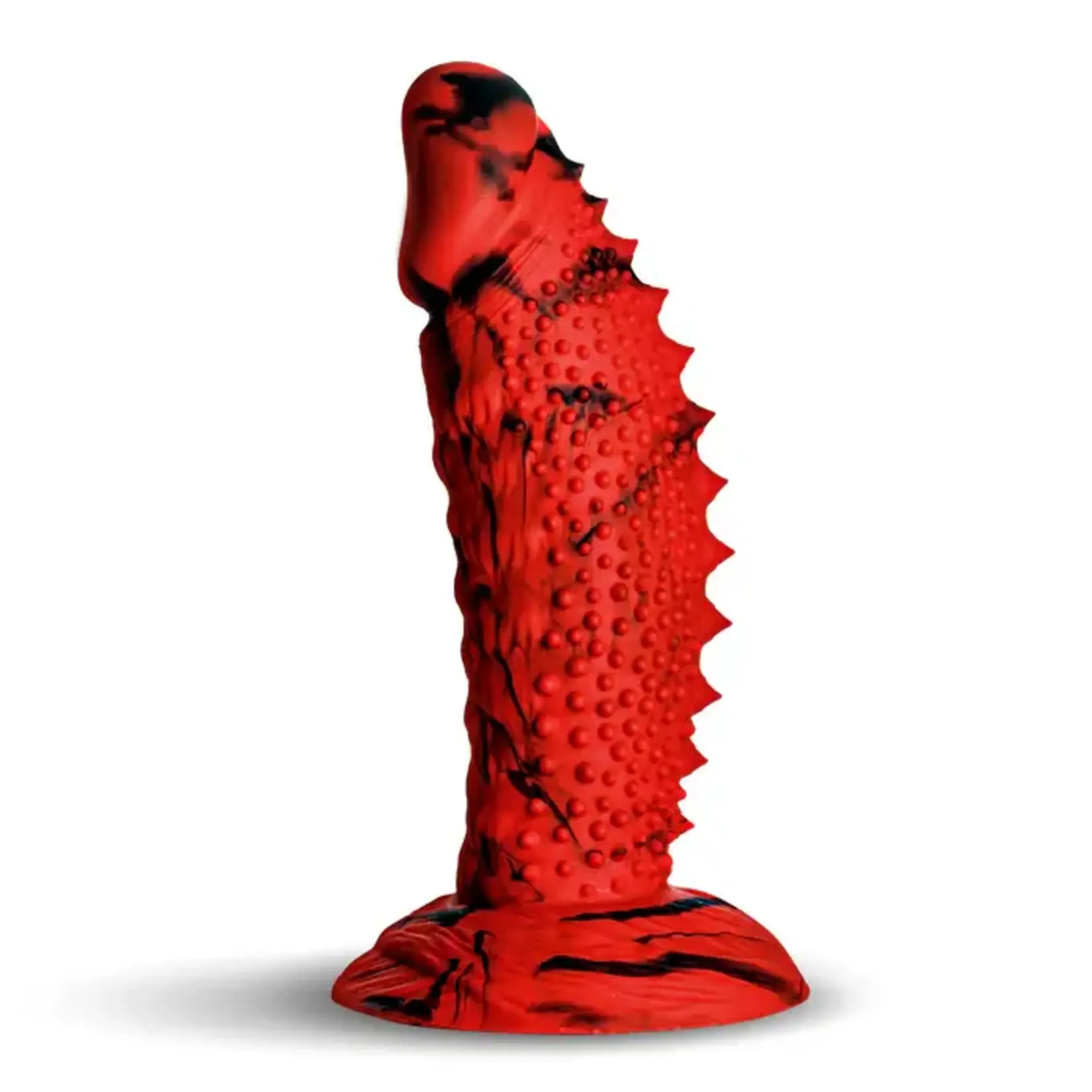 Creature Cocks Gojira Silicone Dildo - Red/Black