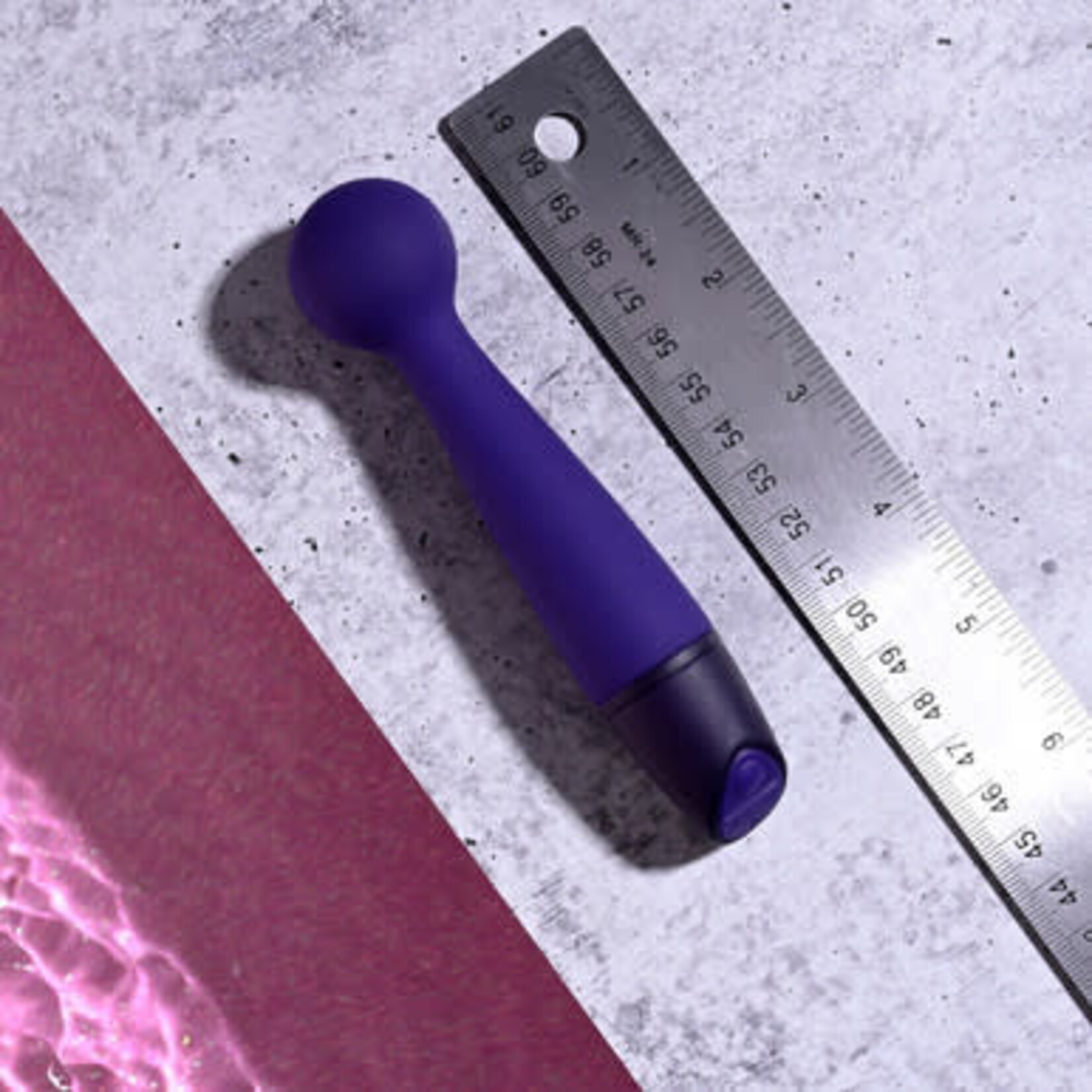 Selopa Gumball Rechargable Silicone Vibrating Wand - Purple