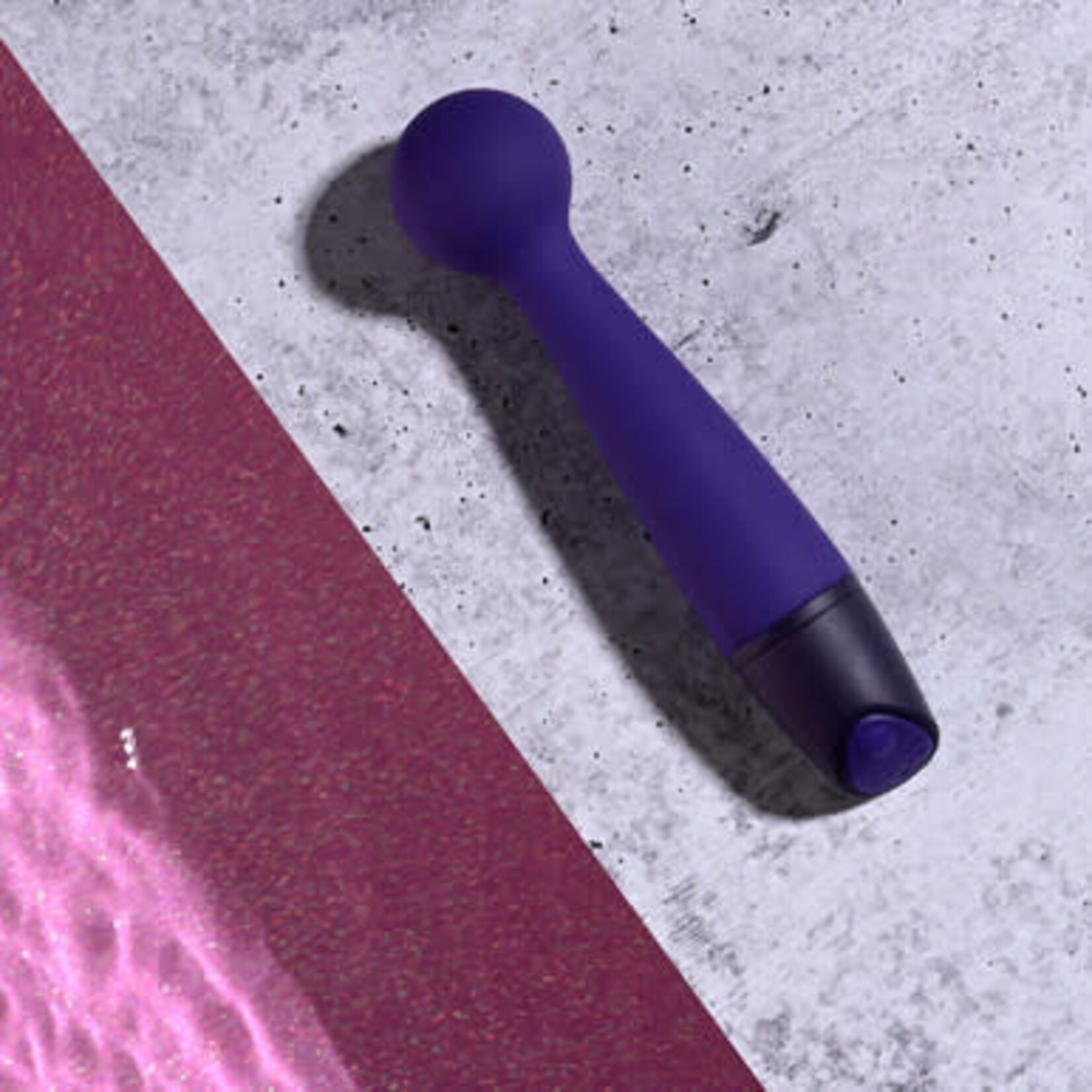 Selopa Gumball Rechargable Silicone Vibrating Wand - Purple