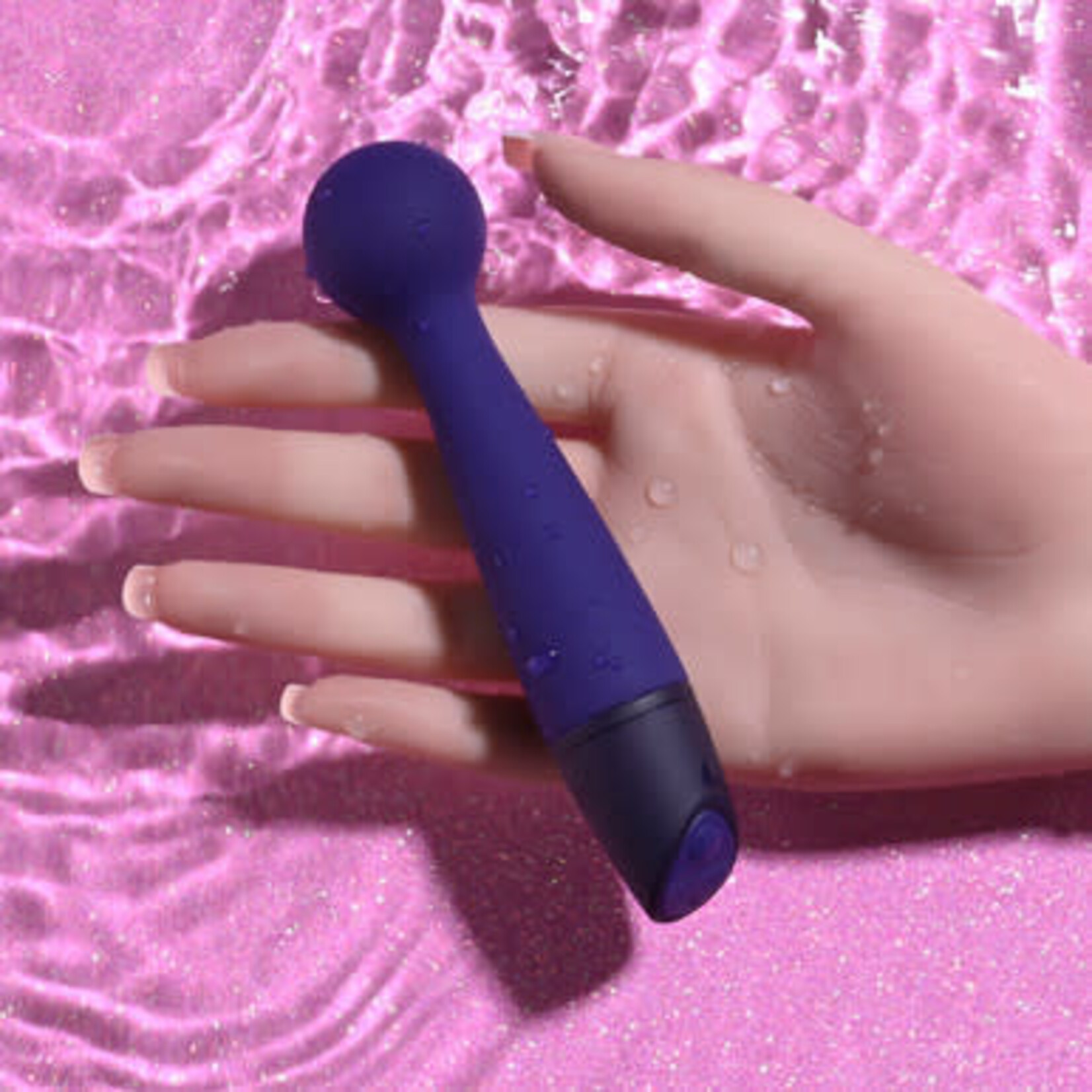 Selopa Gumball Rechargable Silicone Vibrating Wand - Purple