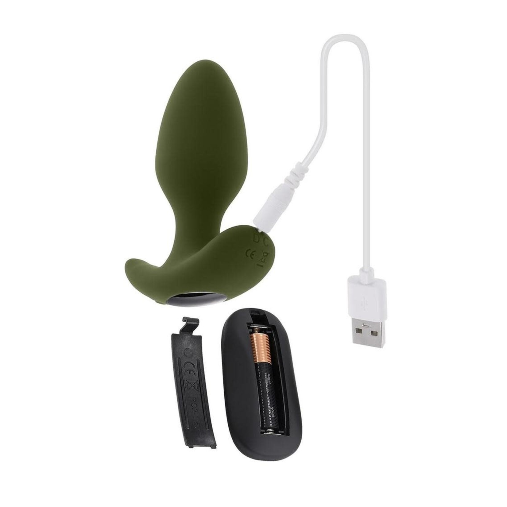Selopa The Colonel Rechargeable Silicone Anal Plug - Green