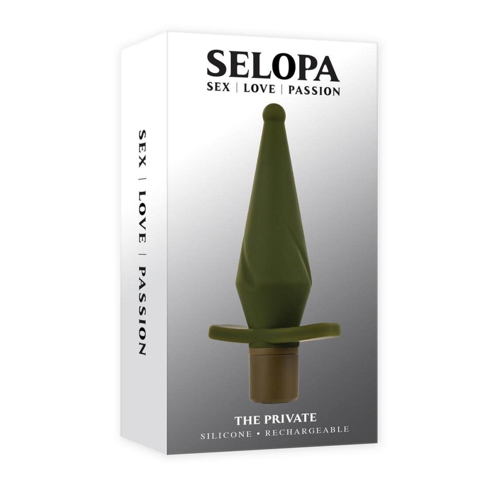 Selopa The Private Rechargeable Silicone Anal Plug - Green