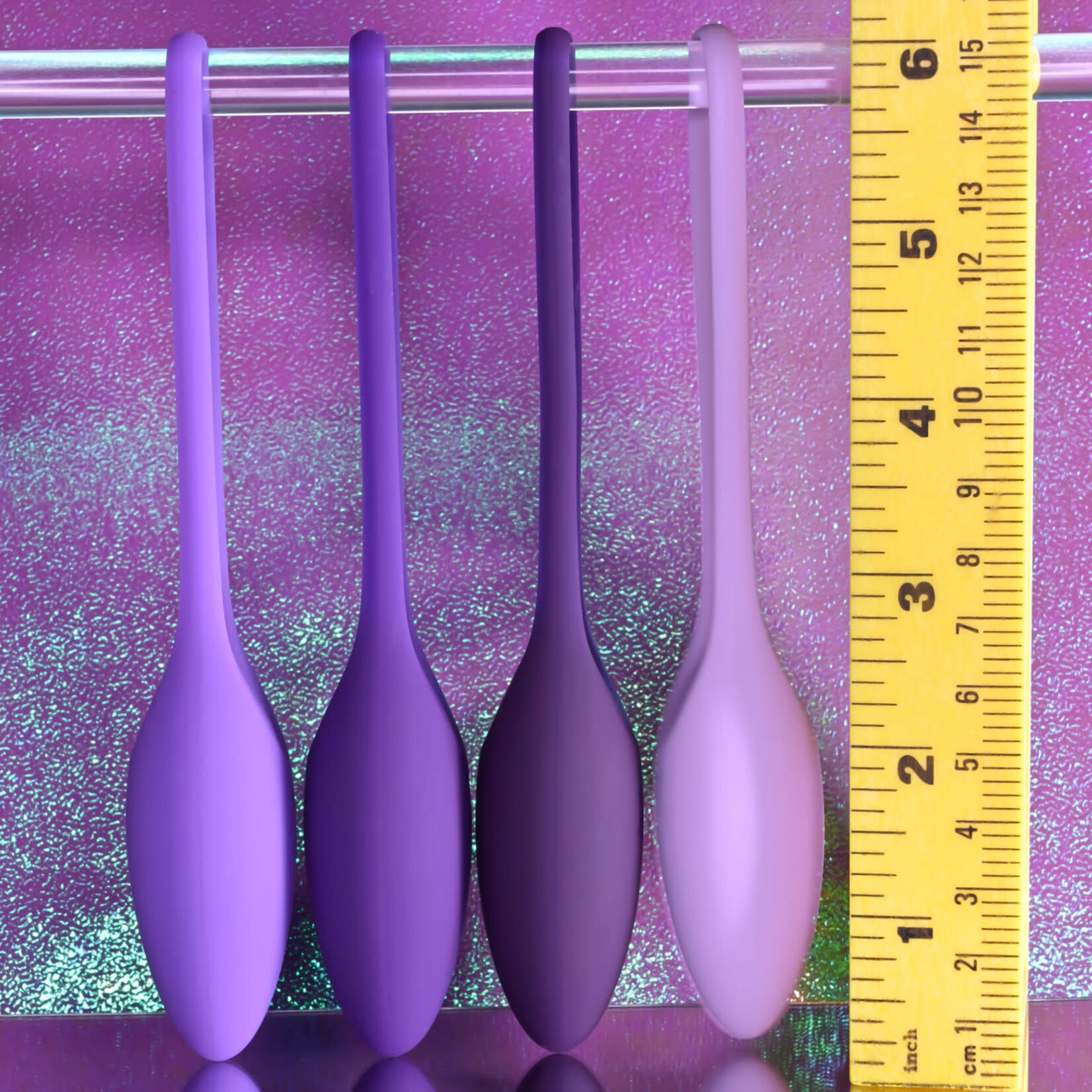 Playboy Put in Work Silicone Kegel Ball Set (4 Piece) - Purple