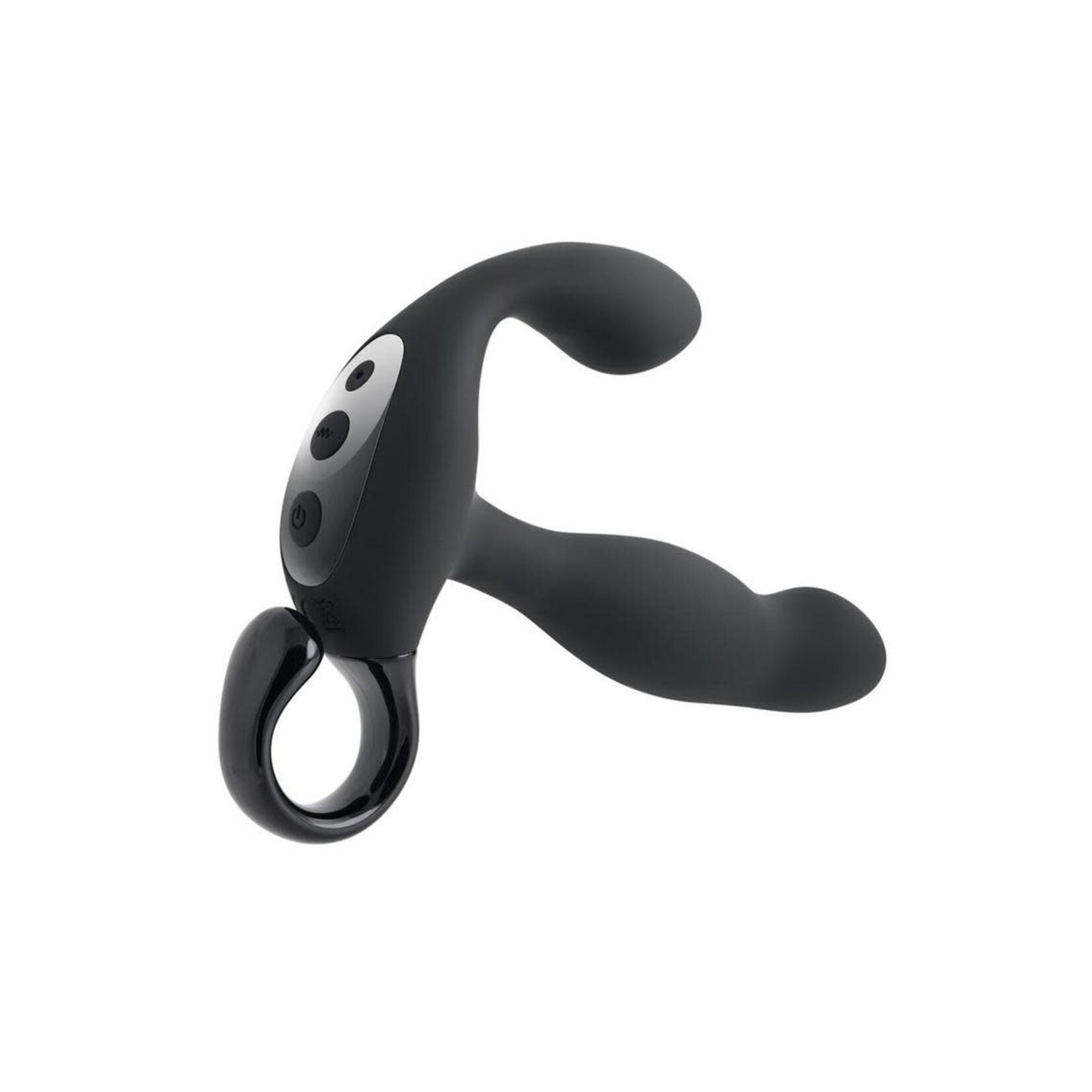 Playboy Come Hither Rechargeable Silicone Vibrating Prostate Massager - Black