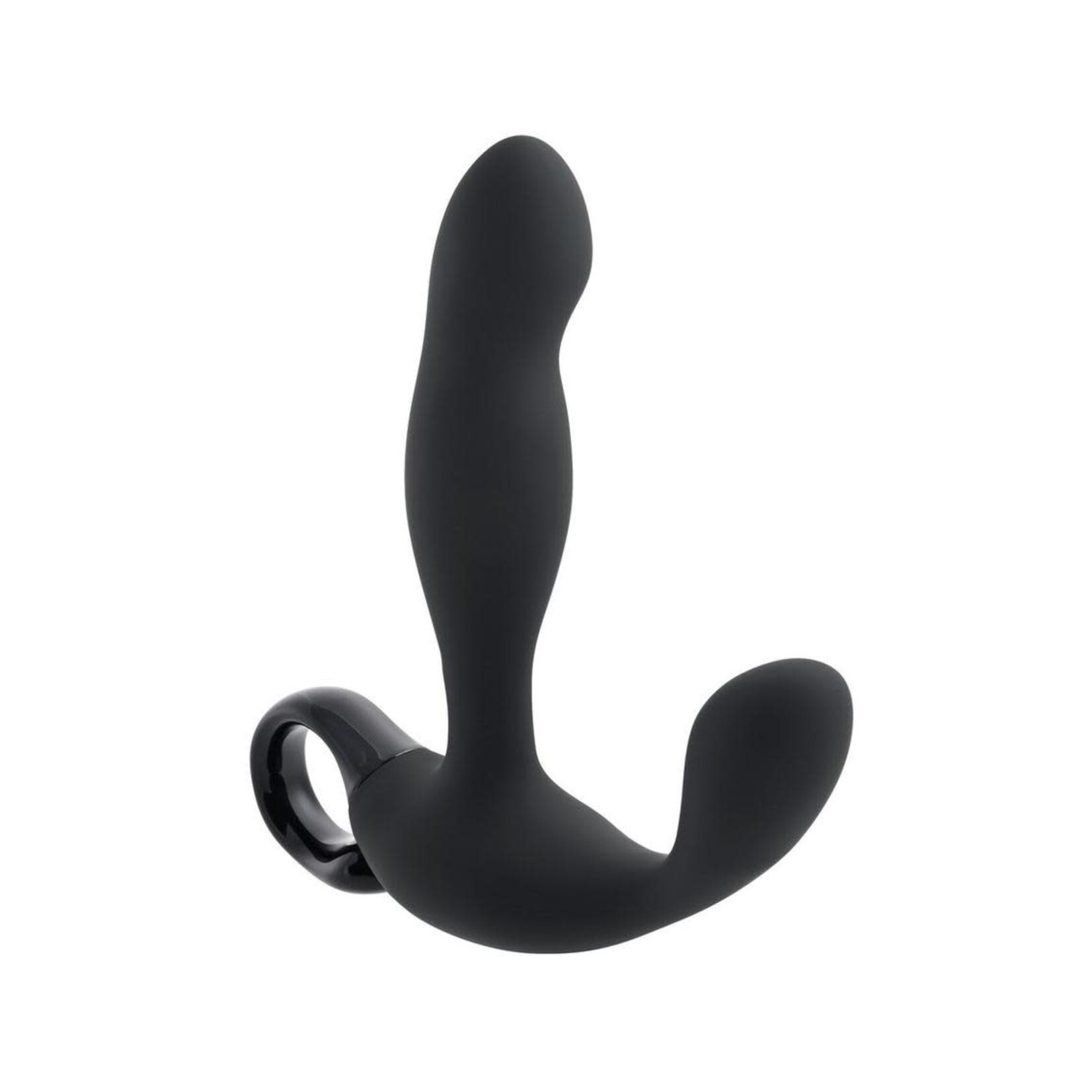 Playboy Come Hither Rechargeable Silicone Vibrating Prostate Massager - Black
