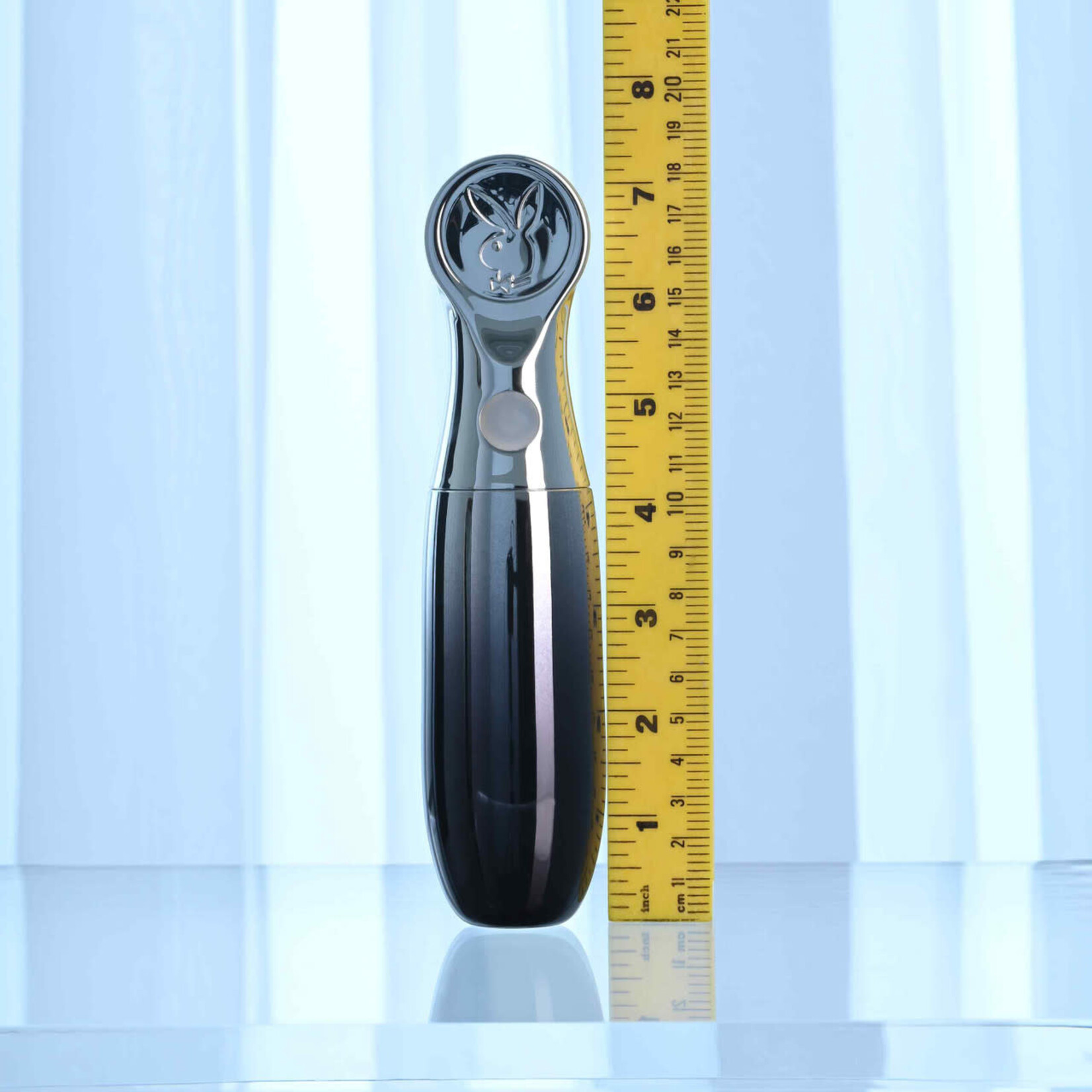 Playboy Bon Voyage Rechargeable Silicone Vibrator - Gray