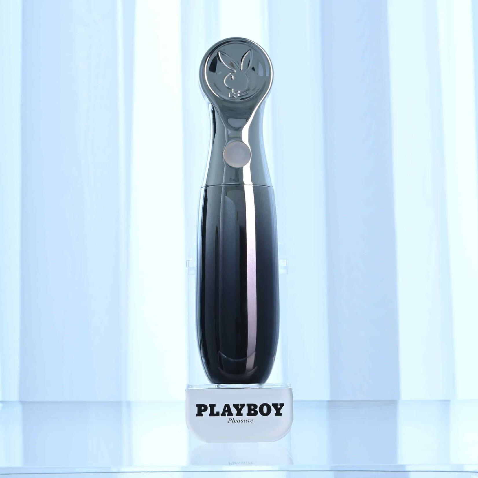 Playboy Bon Voyage Rechargeable Silicone Vibrator - Gray
