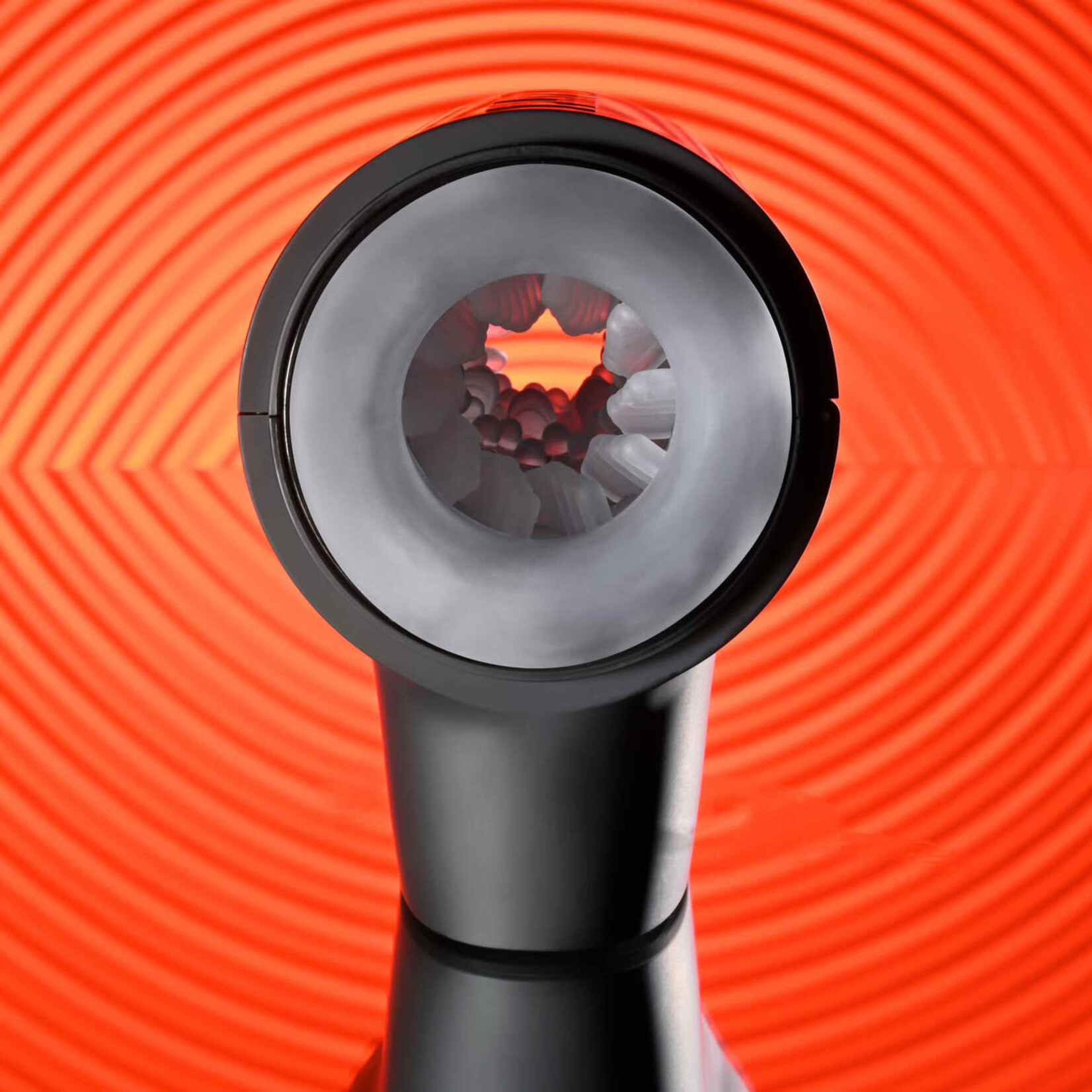 Playboy Come Along Dual End Rechargeable Masturbator - Black/Clear