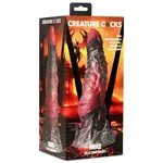 Creature Cocks Hades Silicone Dildo - Large - Black/Red