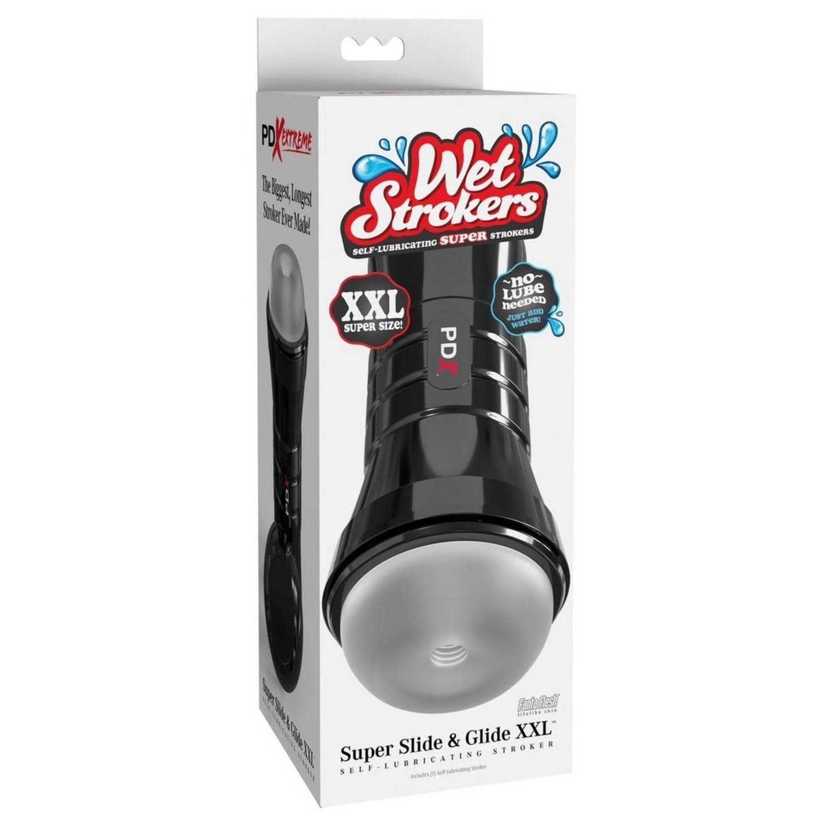 PDX Extreme Wet Strokers Super Slide & Glide XXL - Frosted