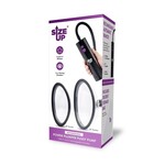 Size Up Rechargeable Pussy Pump Two Chambers - Black/Clear