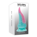 Selopa Stuck on You Rechargeable Silicone Dildo - Pink/Blue