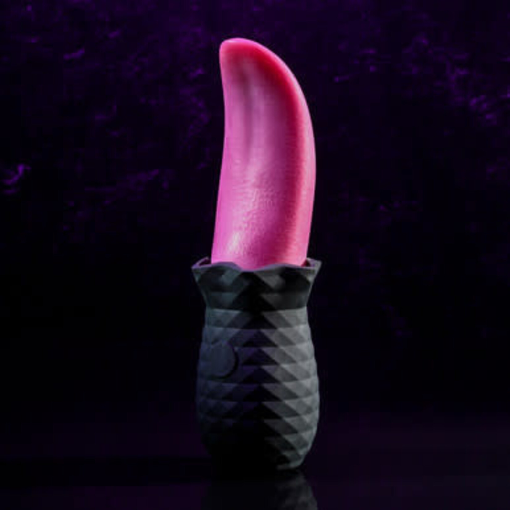 Selopas Tongue Teaser Rechargeable Silicone Clitoral Stimulator - Black