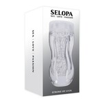Selopa Stroke of Luck Masturbator with Vibrating C-Ring - Clear