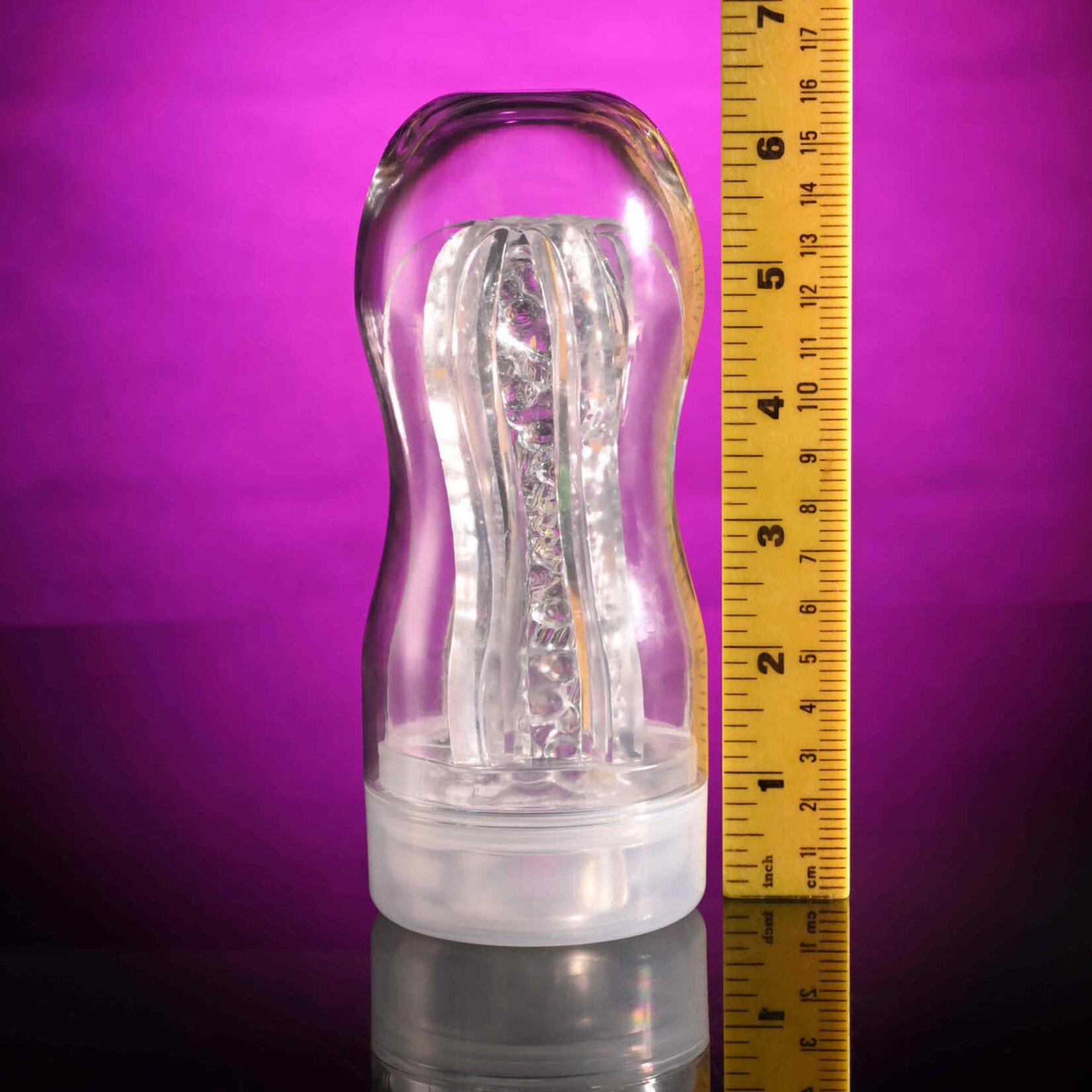 Selopa Stroke of Luck Masturbator with Vibrating C-Ring - Clear